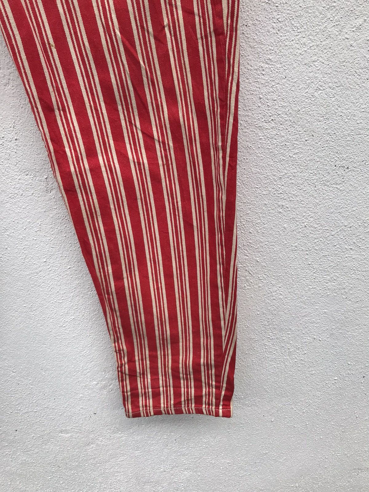 If Six Was Nine Made in France Ventilo Blue Jean Striped Pants Size US 30 / EU 46 - 5 Thumbnail