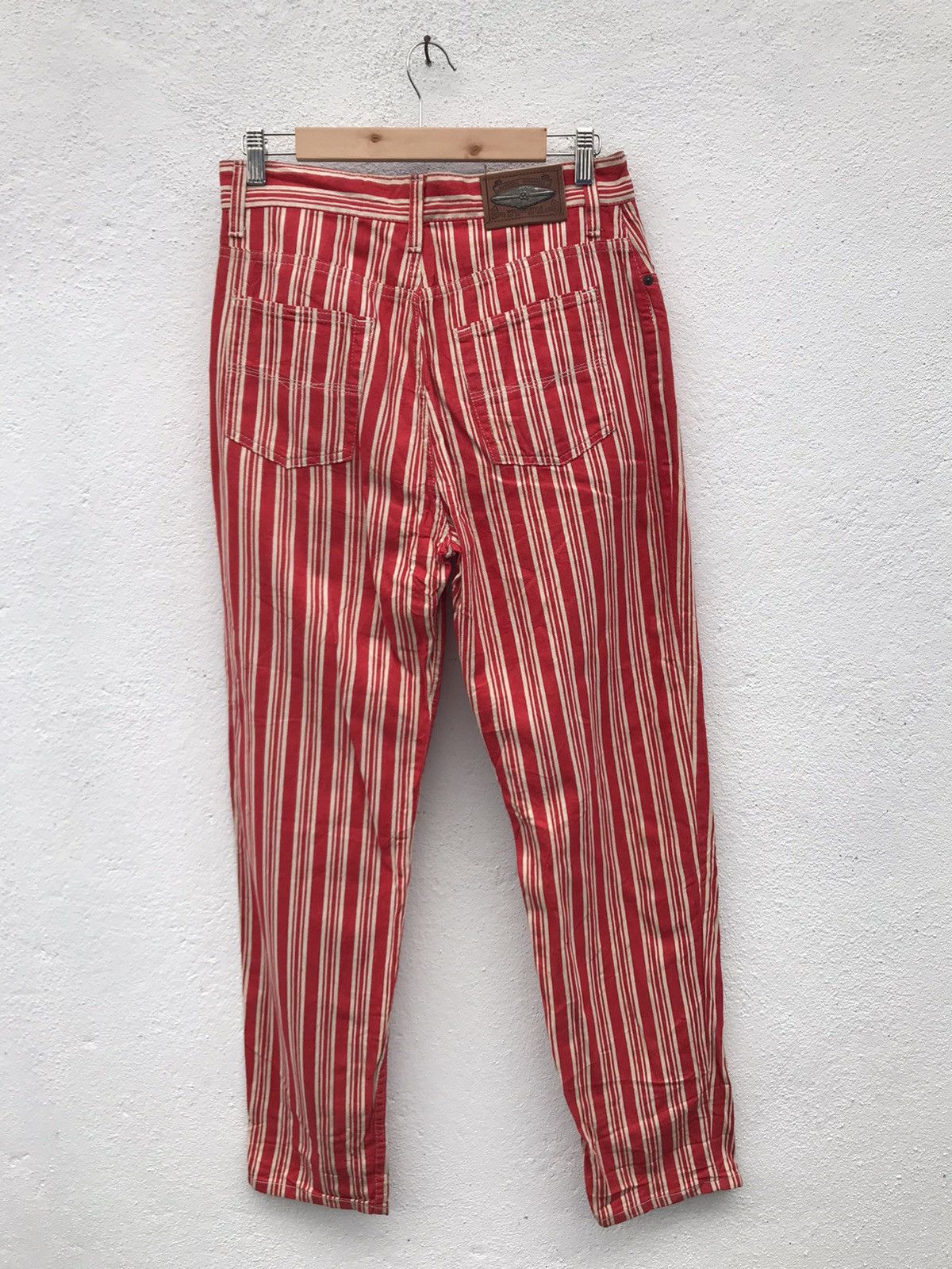 If Six Was Nine Made in France Ventilo Blue Jean Striped Pants Size US 30 / EU 46 - 6 Thumbnail