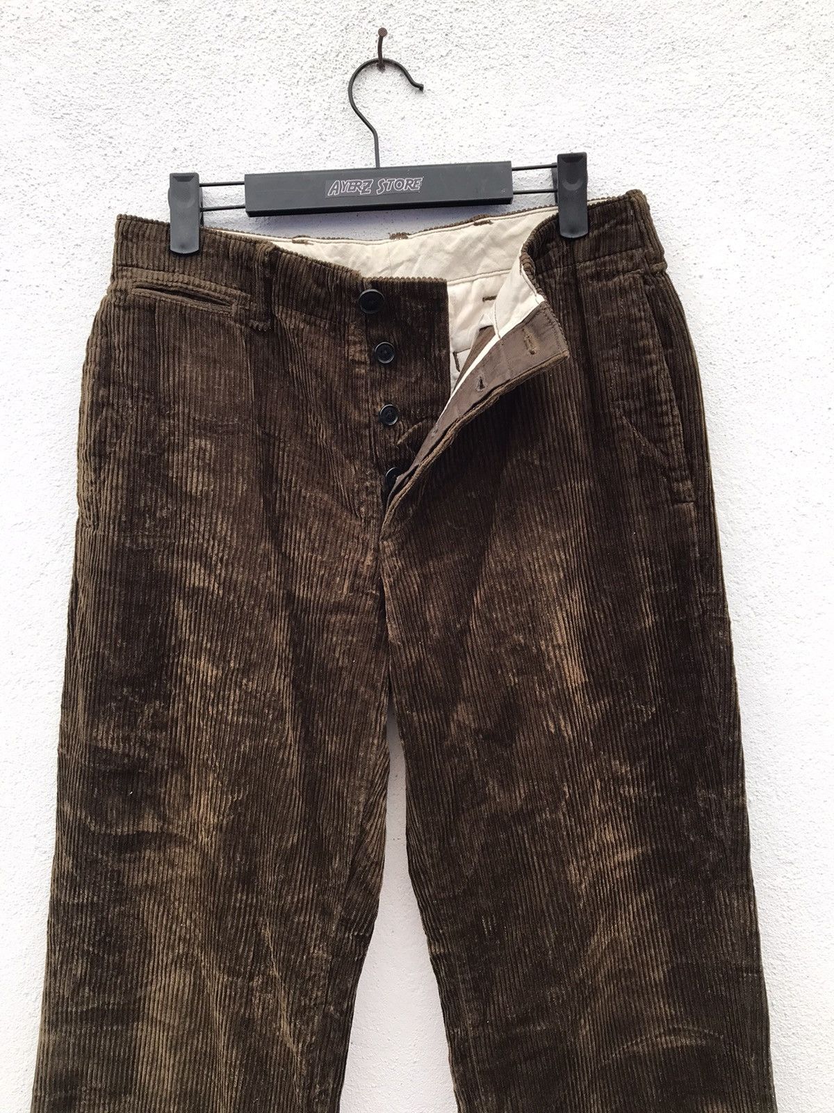 Japanese Brand Green Label Relaxing Corduroy Pants Size US 30 / EU 46 - 2 Thumbnail