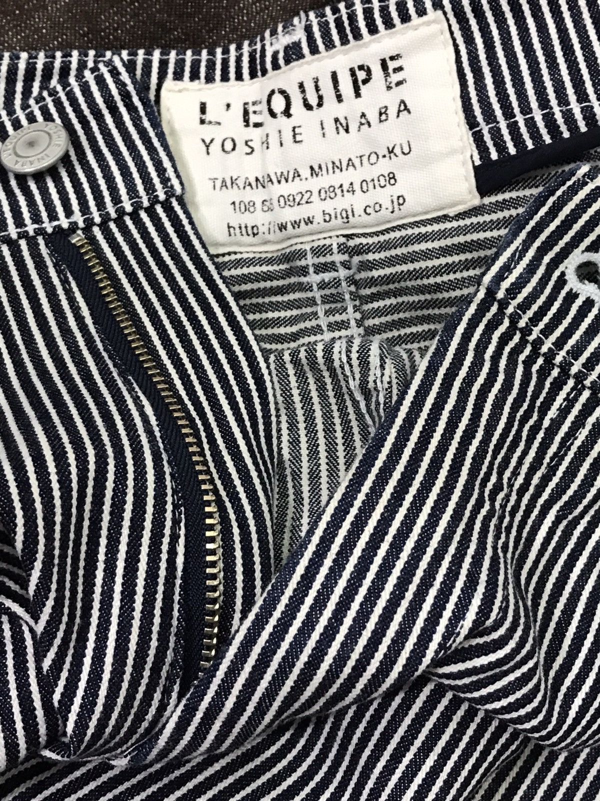 yoshie inaba L'EQUIPE Yoshie Inaba Stripe Skinny Jeans Made In Japan Size US 30 / EU 46 - 9 Thumbnail