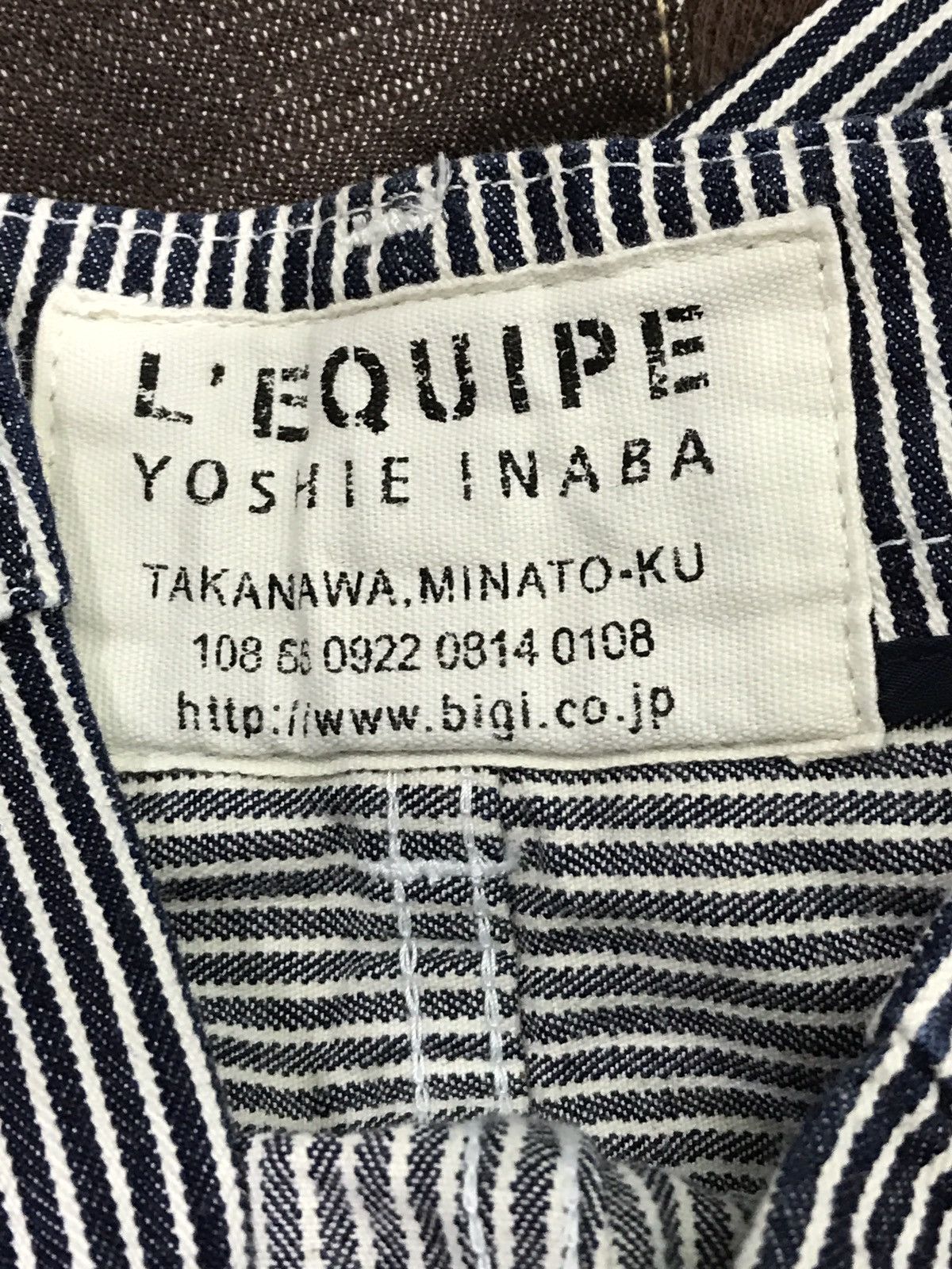 yoshie inaba L'EQUIPE Yoshie Inaba Stripe Skinny Jeans Made In Japan Size US 30 / EU 46 - 8 Thumbnail