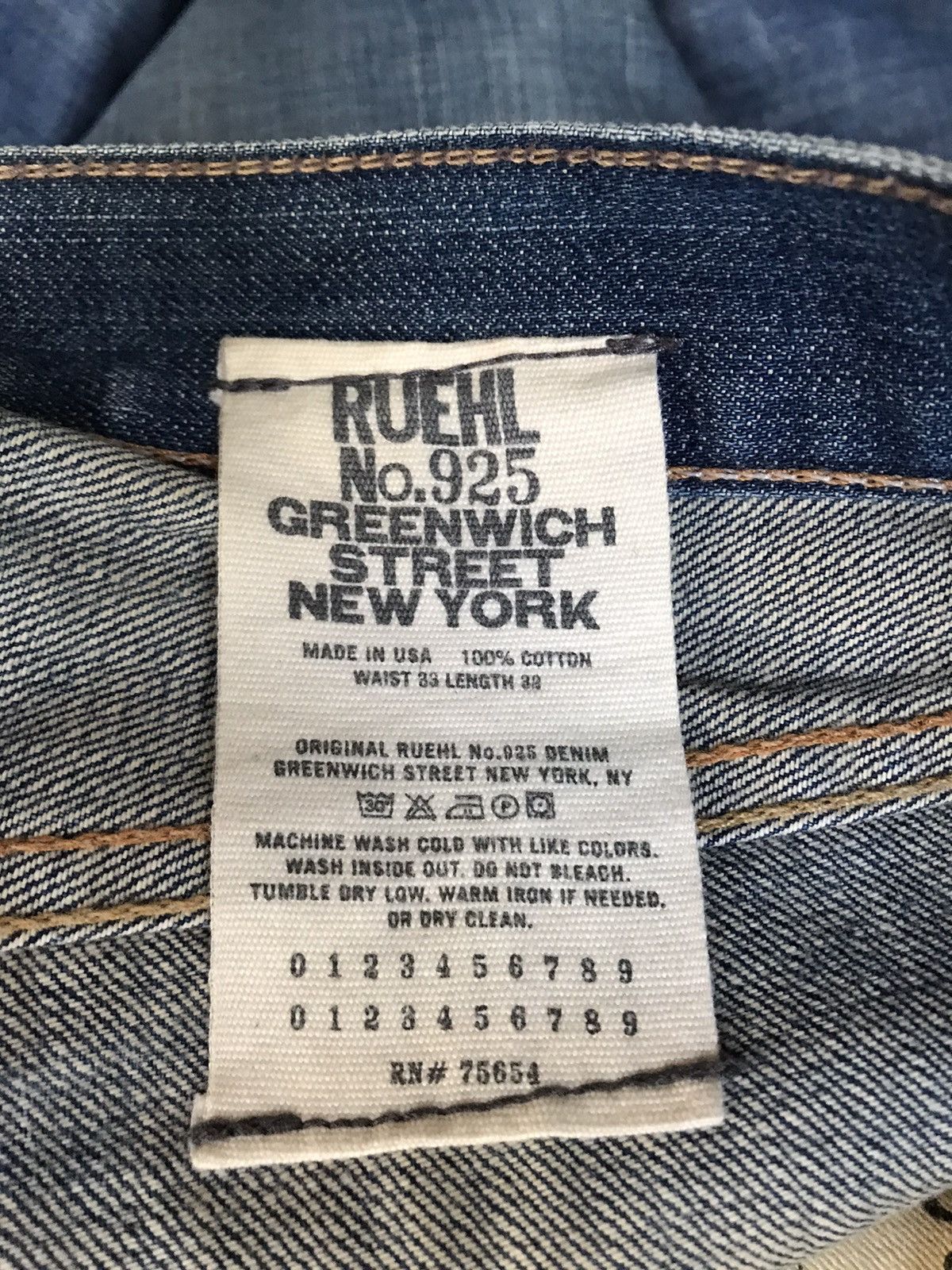 Ruehl No. 925 Ruehl No 925 VANDAM Style Distressed Denim Jeans Size US 35 - 16 Thumbnail
