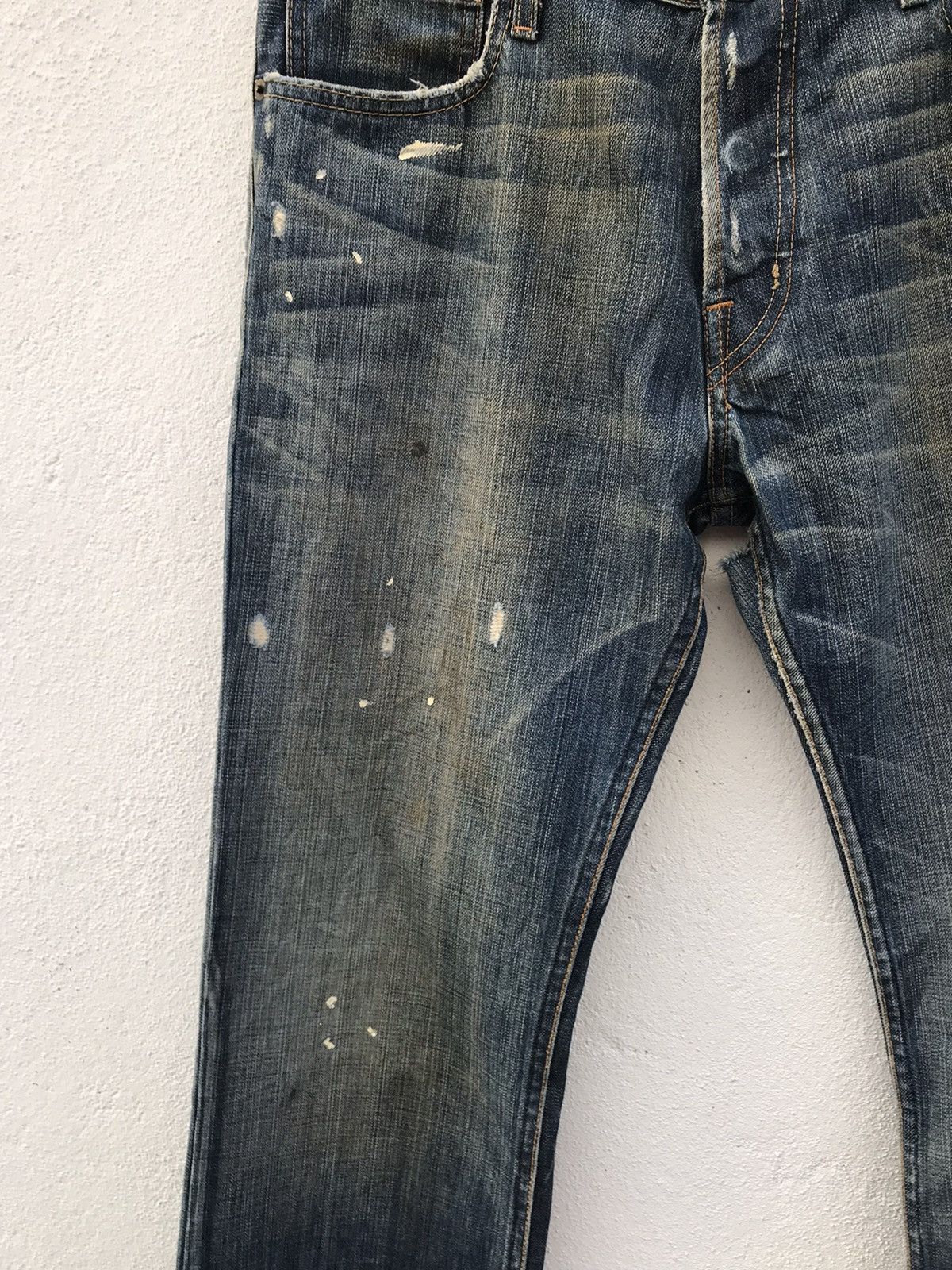 Ruehl No. 925 Ruehl No 925 VANDAM Style Distressed Denim Jeans Size US 35 - 5 Thumbnail