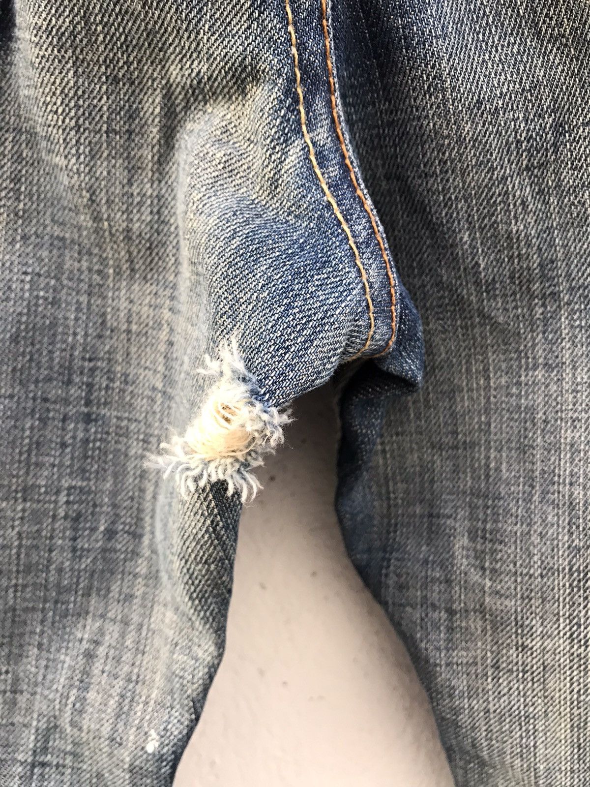 Ruehl No. 925 Ruehl No 925 VANDAM Style Distressed Denim Jeans Size US 35 - 11 Thumbnail