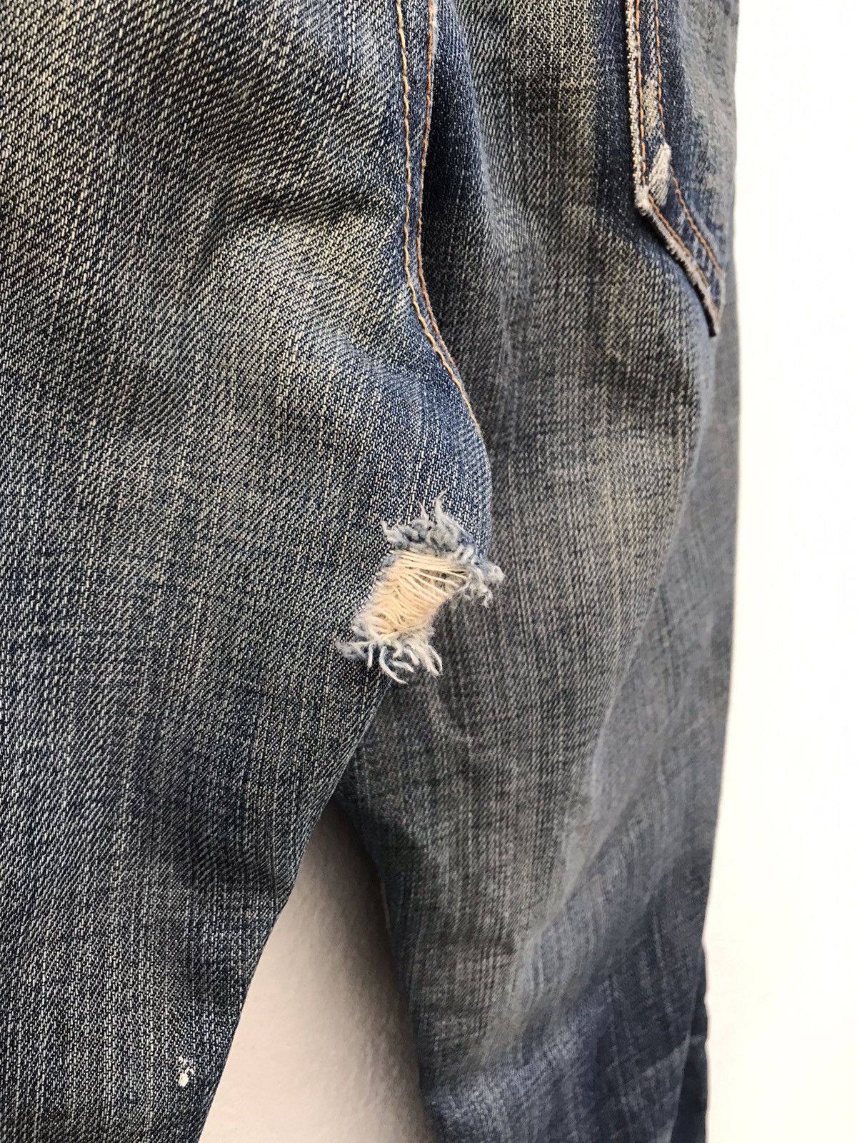 Ruehl No. 925 Ruehl No 925 VANDAM Style Distressed Denim Jeans Size US 35 - 14 Thumbnail