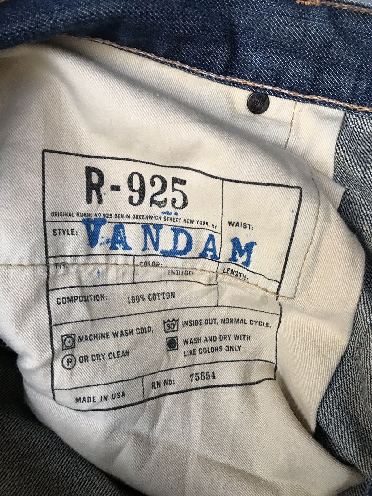 Ruehl No. 925 Ruehl No 925 VANDAM Style Distressed Denim Jeans Size US 35 - 17 Thumbnail