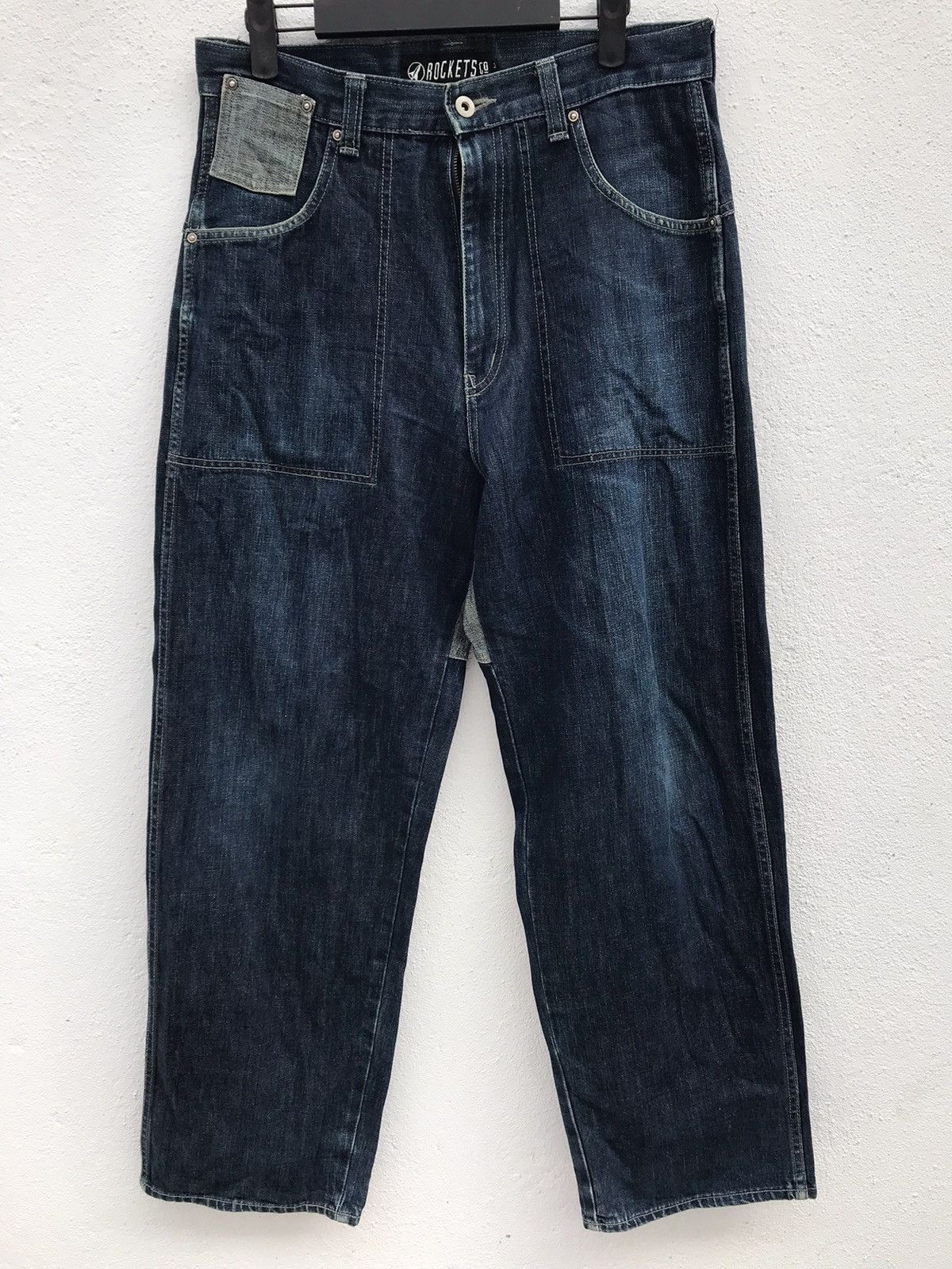 If Six Was Nine × Japanese Brand Made In Japan Rockets Baggy Denim Jeans Size US 32 / EU 48 - 4 Thumbnail