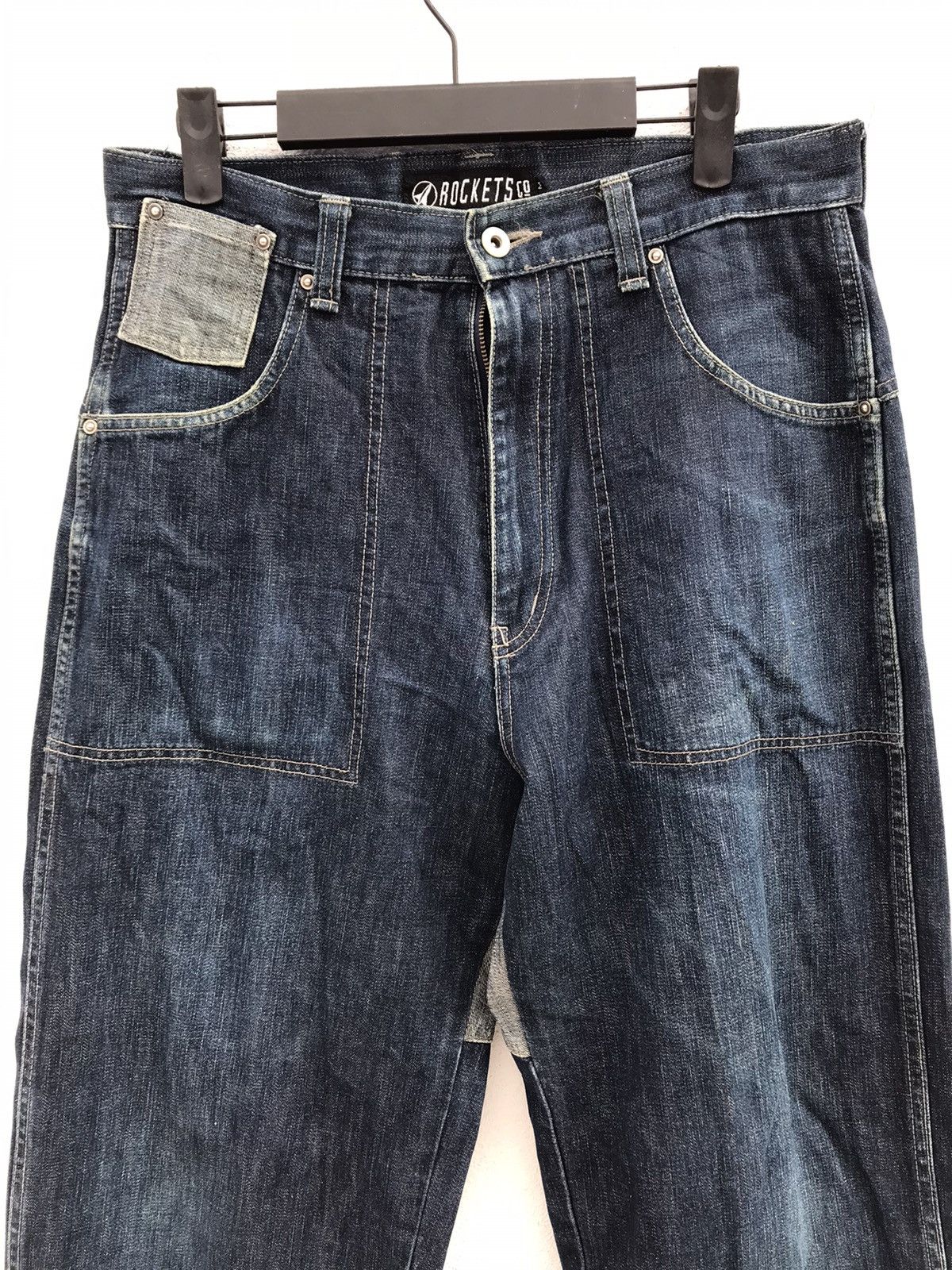 If Six Was Nine × Japanese Brand Made In Japan Rockets Baggy Denim Jeans Size US 32 / EU 48 - 5 Thumbnail
