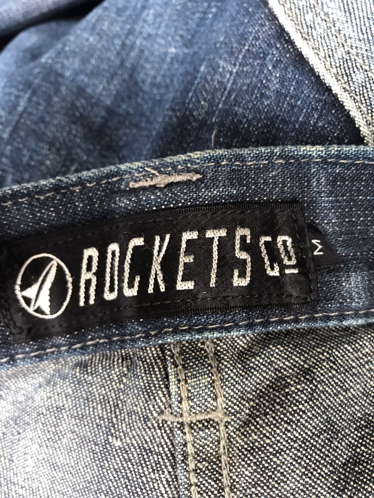 If Six Was Nine × Japanese Brand Made In Japan Rockets Baggy Denim Jeans Size US 32 / EU 48 - 8 Thumbnail