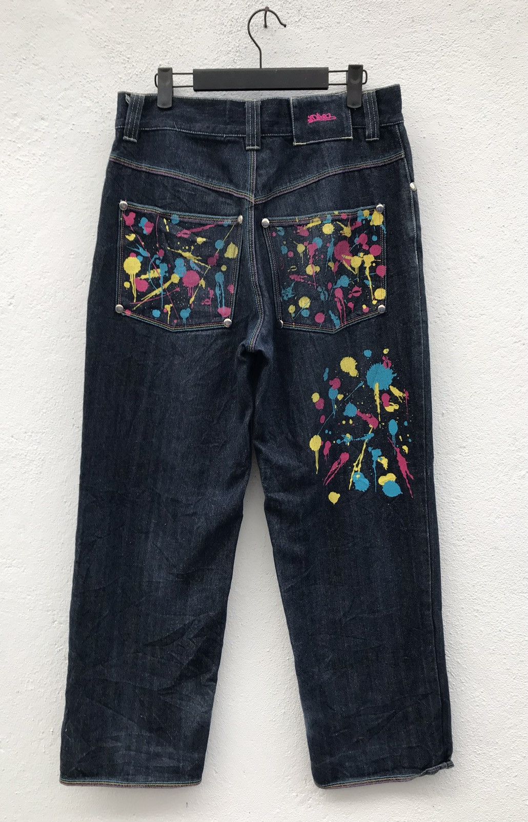 image of Japan Brand Octopus Army Design Jeans in Indigo, Men's (Size 32)