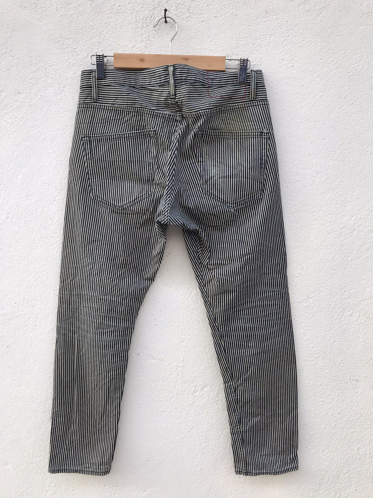 If Six Was Nine × Japanese Brand Made In Japan Cambio Hickory Striped Slim fits Jeans Size US 31 - 7 Thumbnail