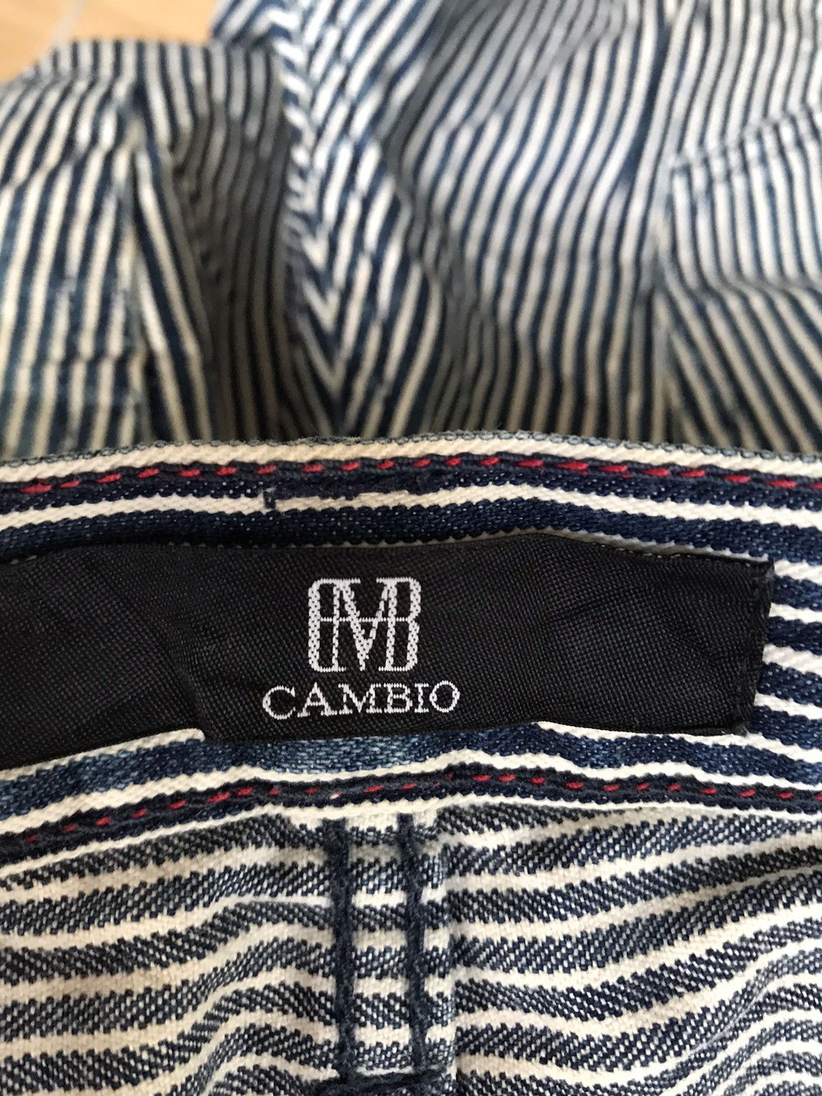 If Six Was Nine × Japanese Brand Made In Japan Cambio Hickory Striped Slim fits Jeans Size US 31 - 12 Thumbnail