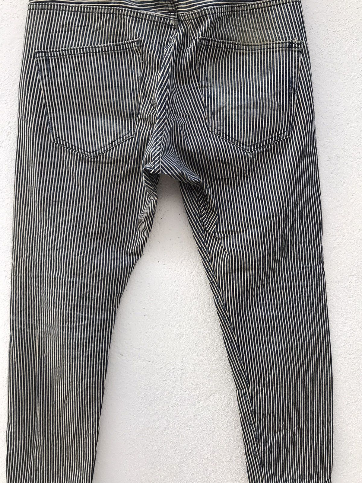 If Six Was Nine × Japanese Brand Made In Japan Cambio Hickory Striped Slim fits Jeans Size US 31 - 9 Thumbnail