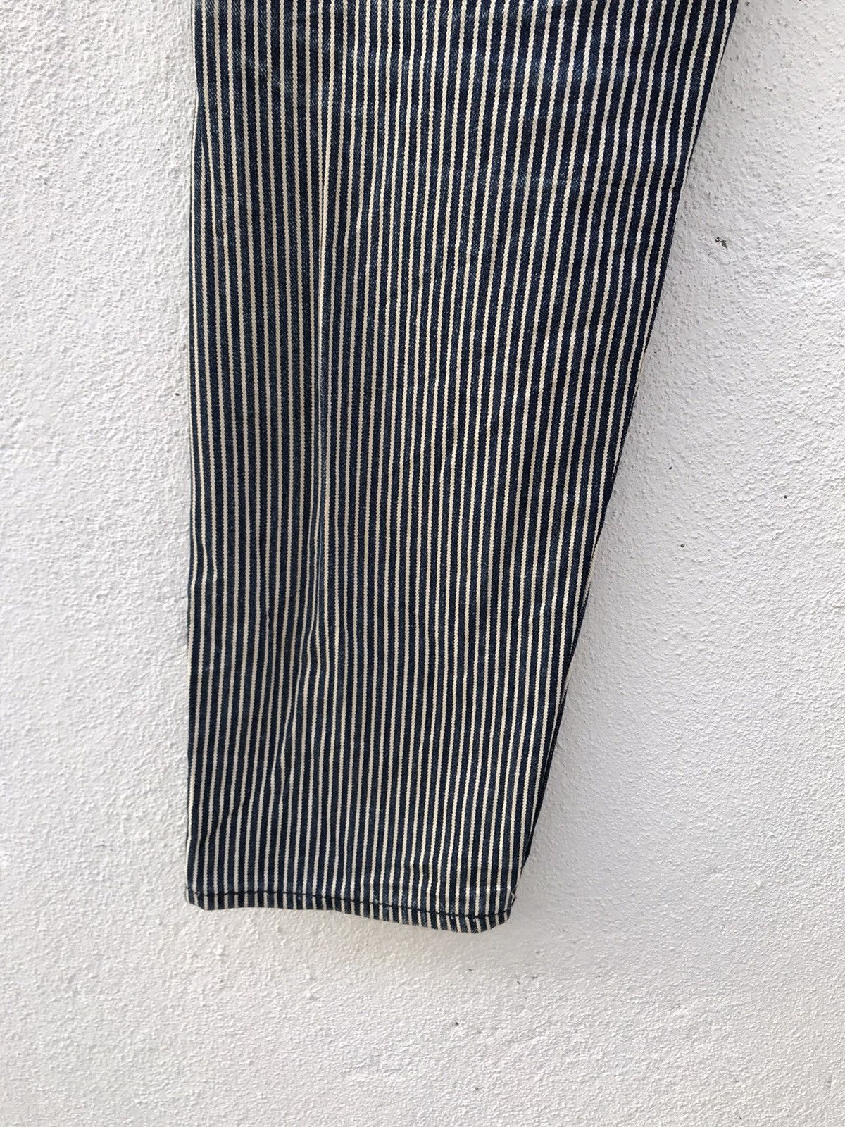 If Six Was Nine × Japanese Brand Made In Japan Cambio Hickory Striped Slim fits Jeans Size US 31 - 10 Thumbnail