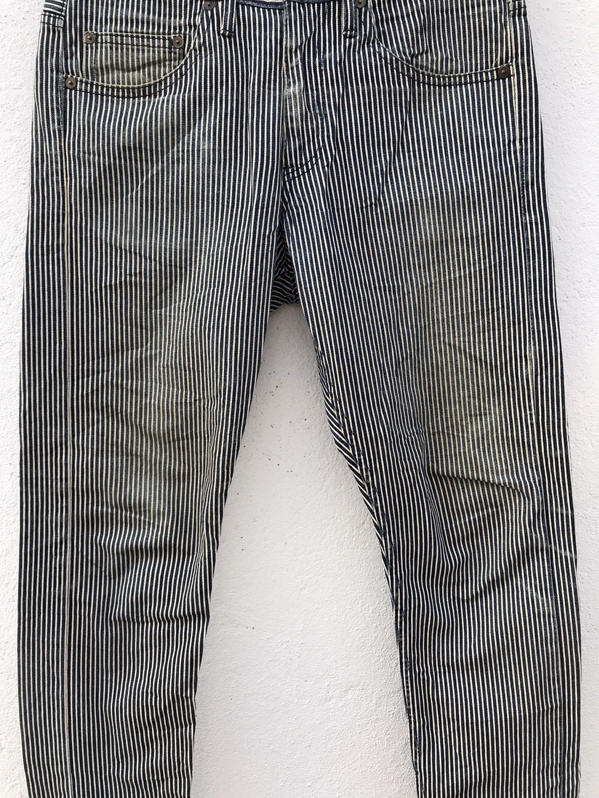 If Six Was Nine × Japanese Brand Made In Japan Cambio Hickory Striped Slim fits Jeans Size US 31 - 3 Thumbnail