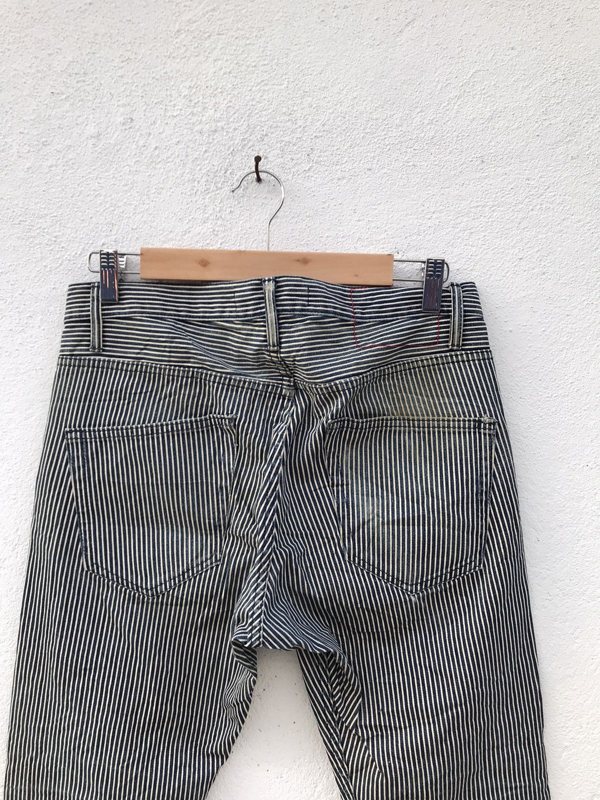 If Six Was Nine × Japanese Brand Made In Japan Cambio Hickory Striped Slim fits Jeans Size US 31 - 8 Thumbnail