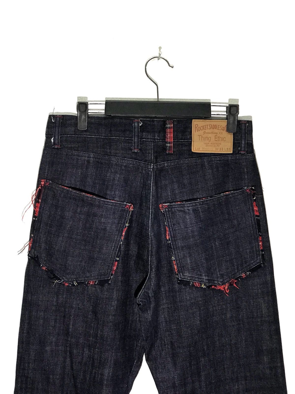 If Six Was Nine × Japanese Brand Rocket Saddles Patchwork Design Denim Jeans Made In Japan Size US 30 / EU 46 - 4 Thumbnail