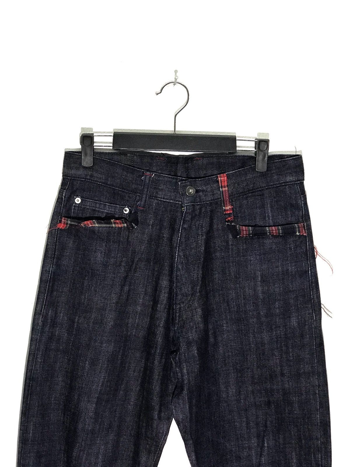 If Six Was Nine × Japanese Brand Rocket Saddles Patchwork Design Denim Jeans Made In Japan Size US 30 / EU 46 - 3 Thumbnail