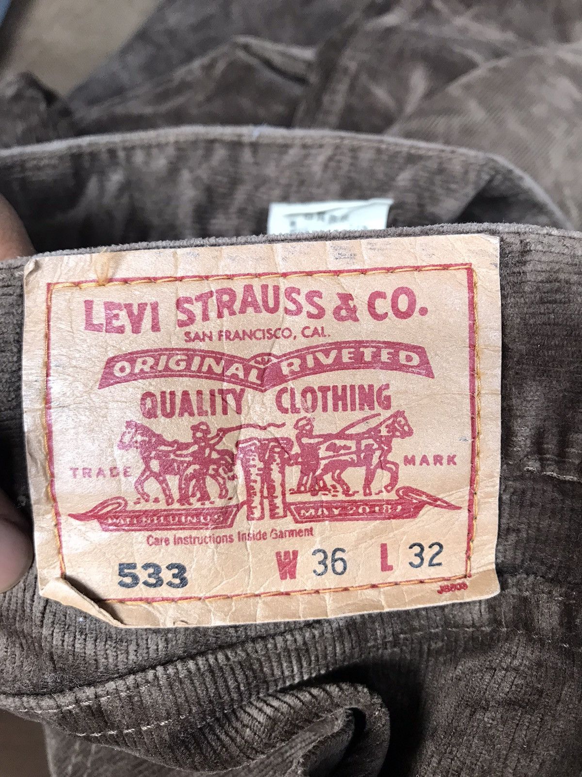 Levi's Levi’s 533 Corduroy Jeans Size US 32 / EU 48 - 12 Thumbnail
