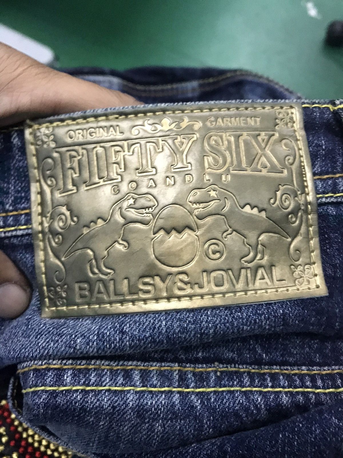 If Six Was Nine × Japanese Brand Fifty Six Ballsy and Jovial Distressed Drop Crotch Jeans Size US 34 / EU 50 - 4 Thumbnail