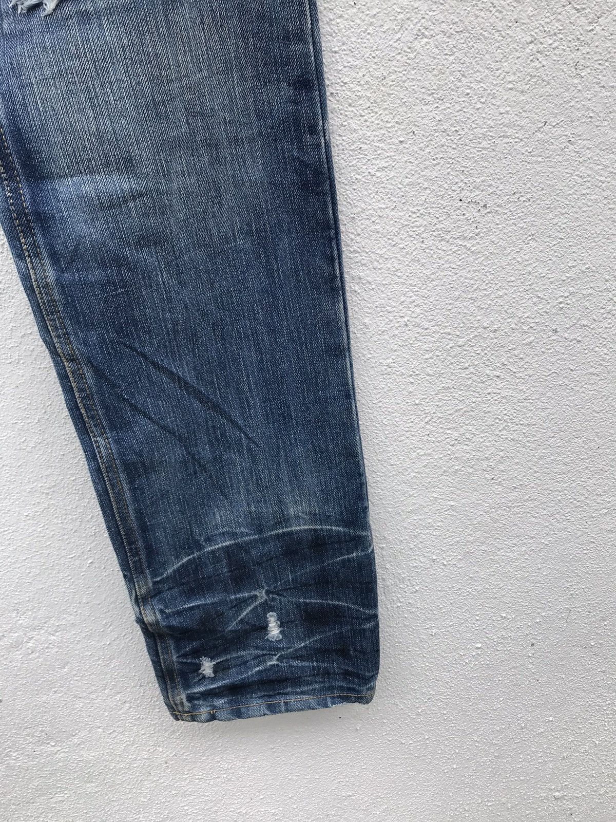 Japanese Brand Heritage Stone Distressed Denim Jeans Size US 32 / EU 48 - 6 Thumbnail