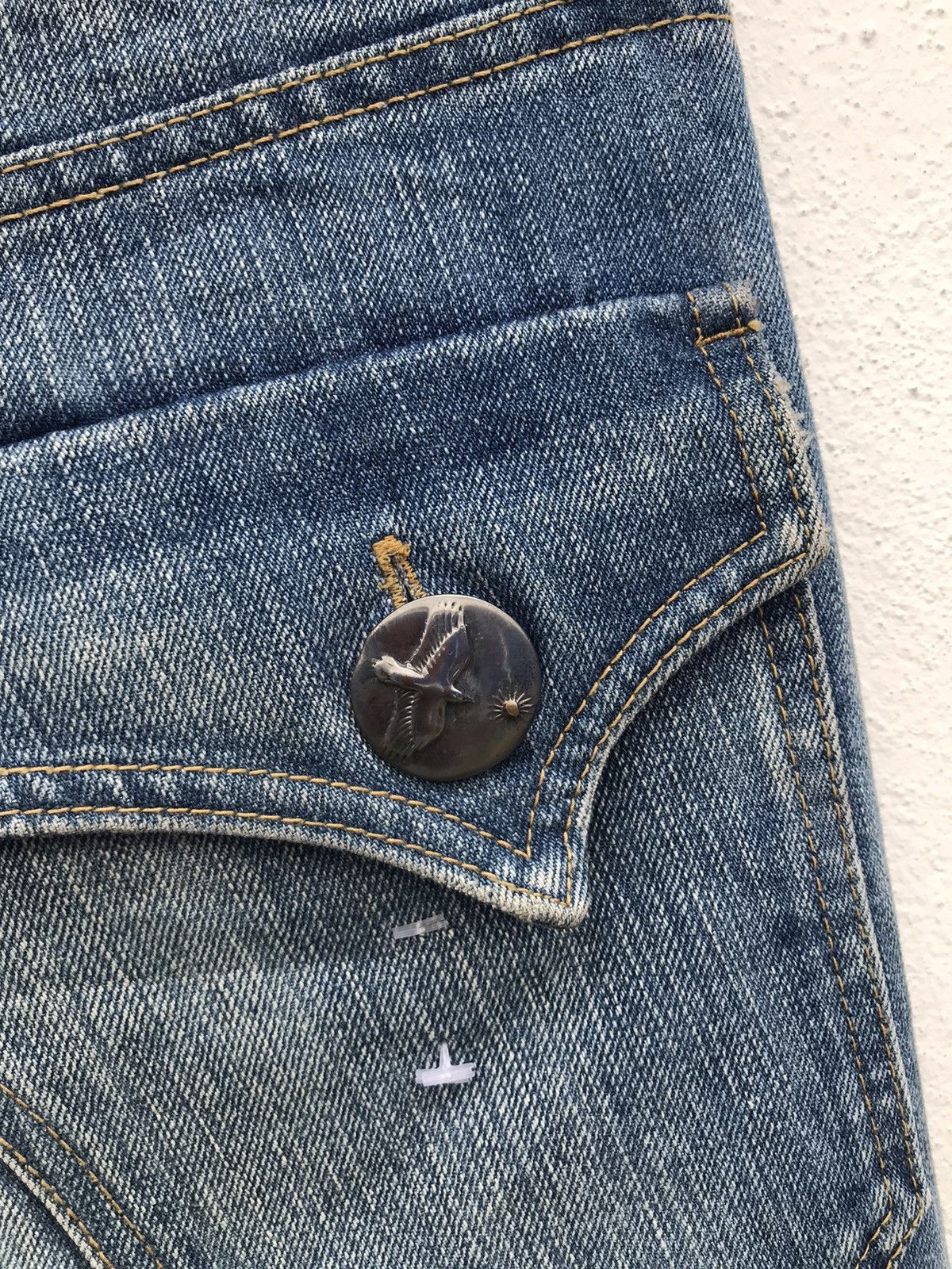 Japanese Brand Heritage Stone Distressed Denim Jeans Size US 32 / EU 48 - 18 Thumbnail