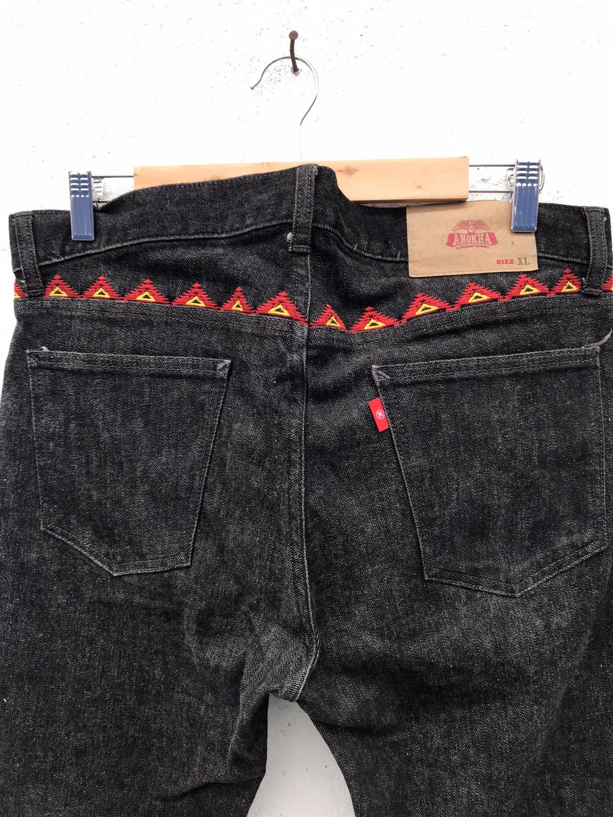 Japanese Brand Made In Japan Anokha Denim Jeans Size US 36 / EU 52 - 13 Thumbnail