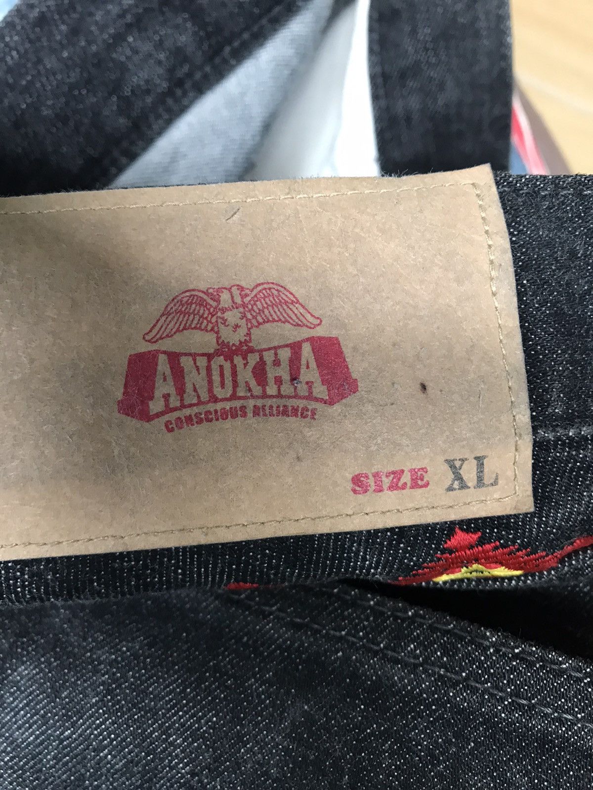 Japanese Brand Made In Japan Anokha Denim Jeans Size US 36 / EU 52 - 15 Thumbnail