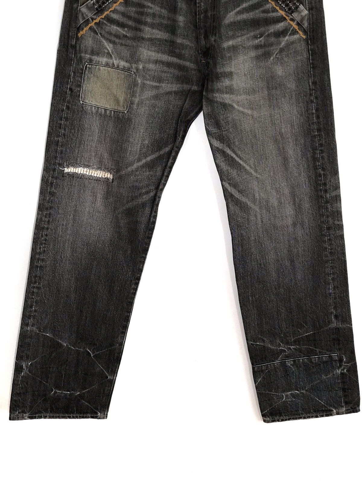 Japanese Brand Japanese Brand SHAPEL Patchwork Jeans Made in Japan Size US 33 - 3 Thumbnail