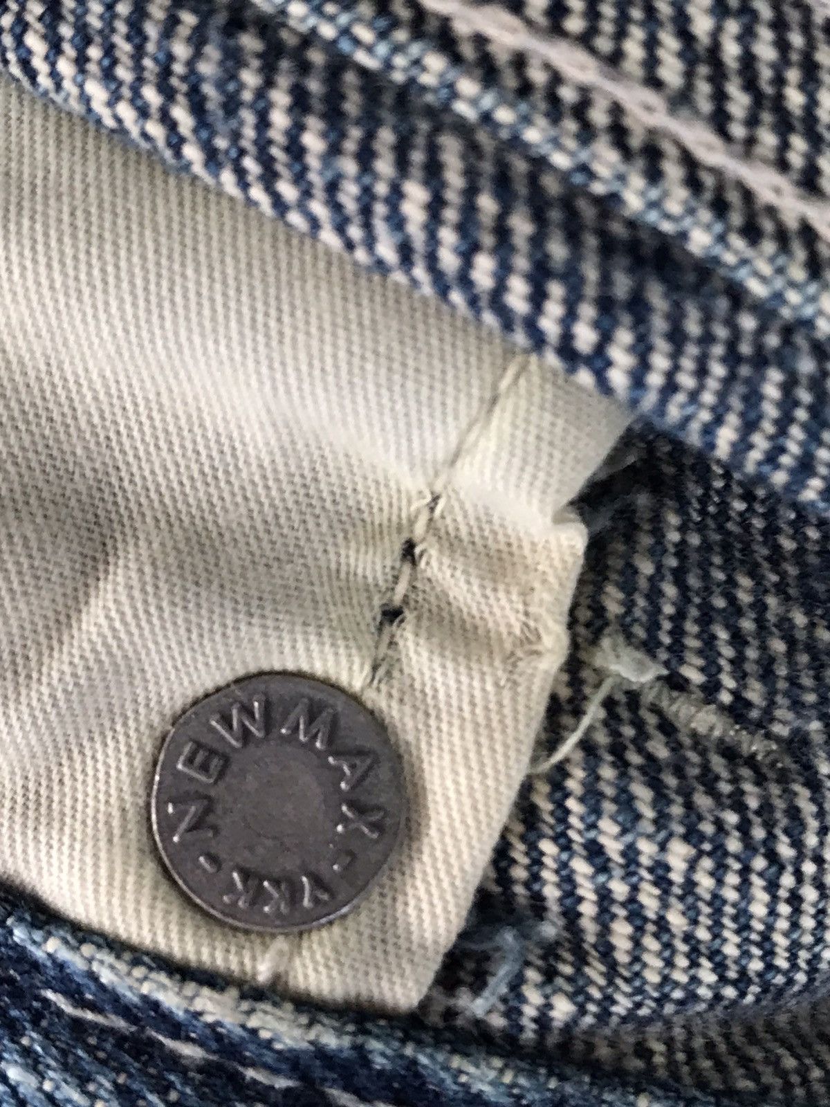 If Six Was Nine × Japanese Brand MADE IN JAPAN HaLb Distressed Paint Splitter Denim Jeans Size US 32 / EU 48 - 12 Thumbnail