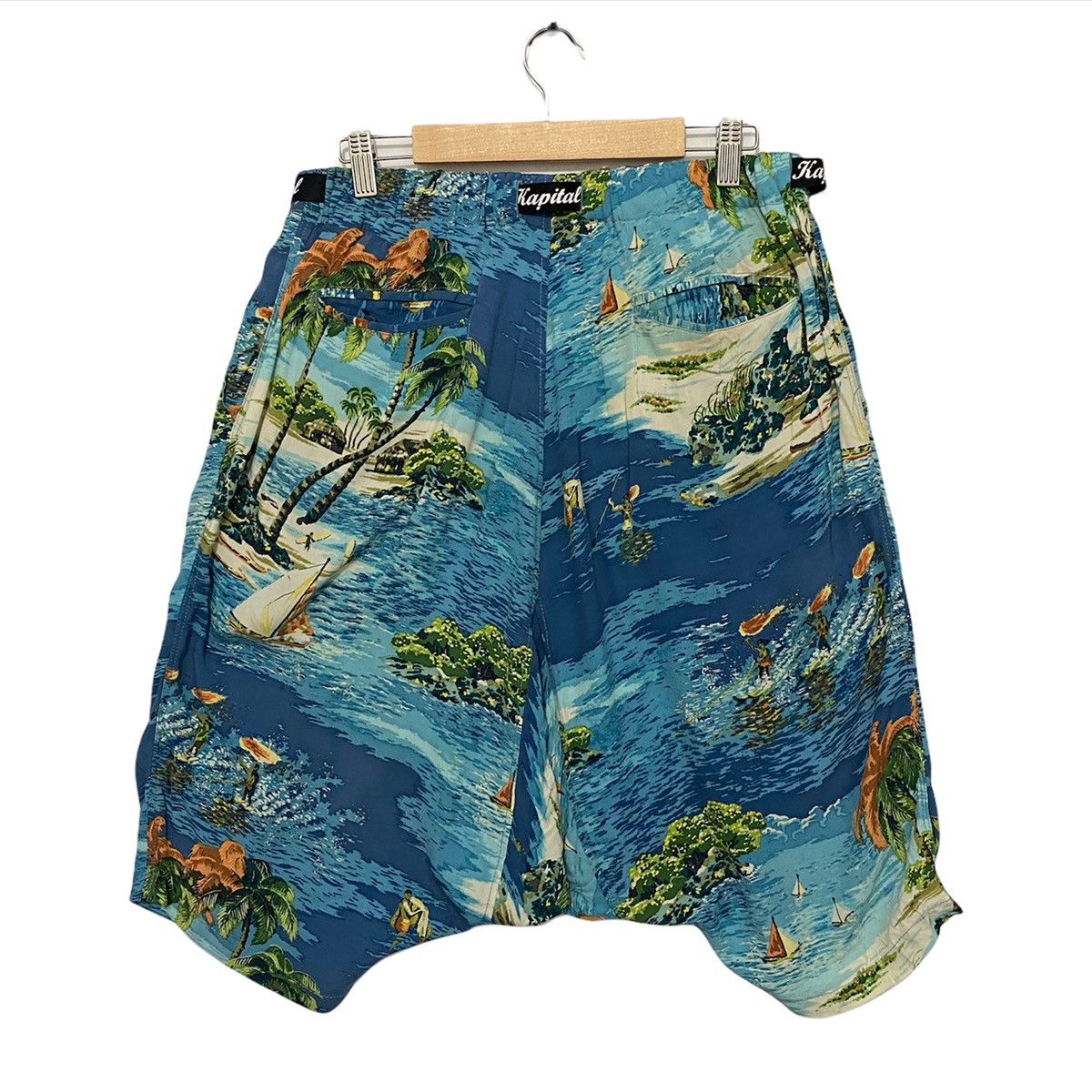 Kapital 💰 BINDING OFFER 💰 Kapital Rayon Land Aloha Hawaii shorts Size US 33 - 7 Thumbnail