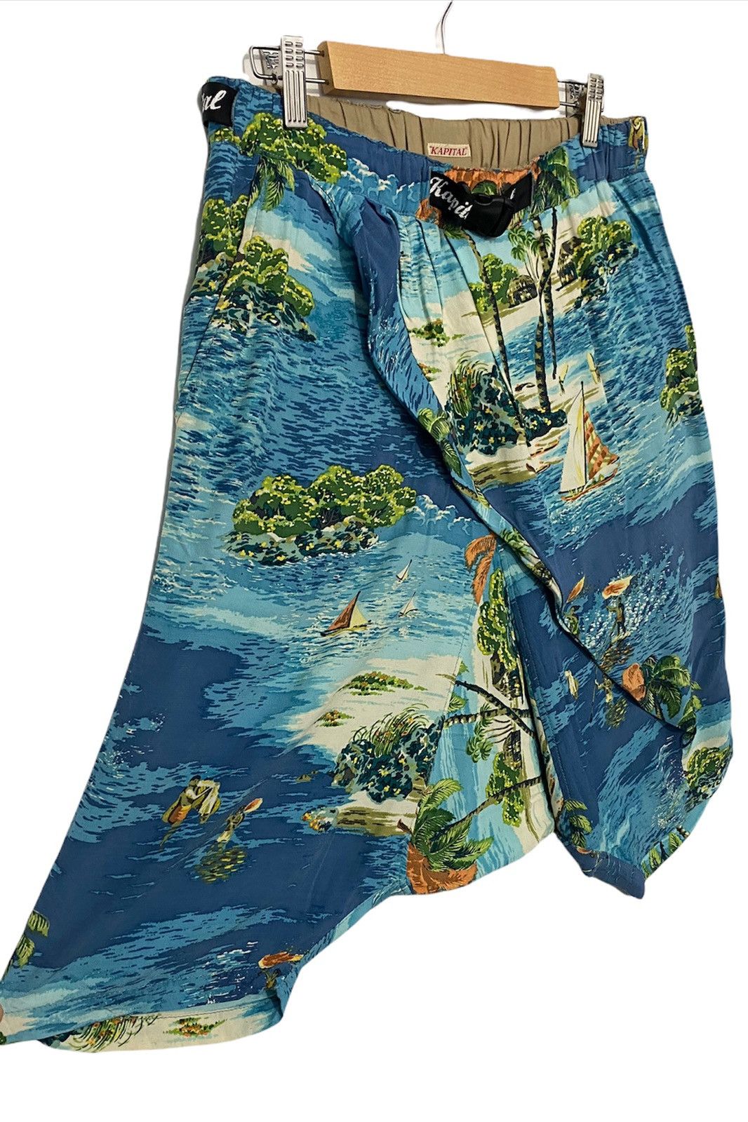 Kapital 💰 BINDING OFFER 💰 Kapital Rayon Land Aloha Hawaii shorts Size US 33 - 5 Thumbnail