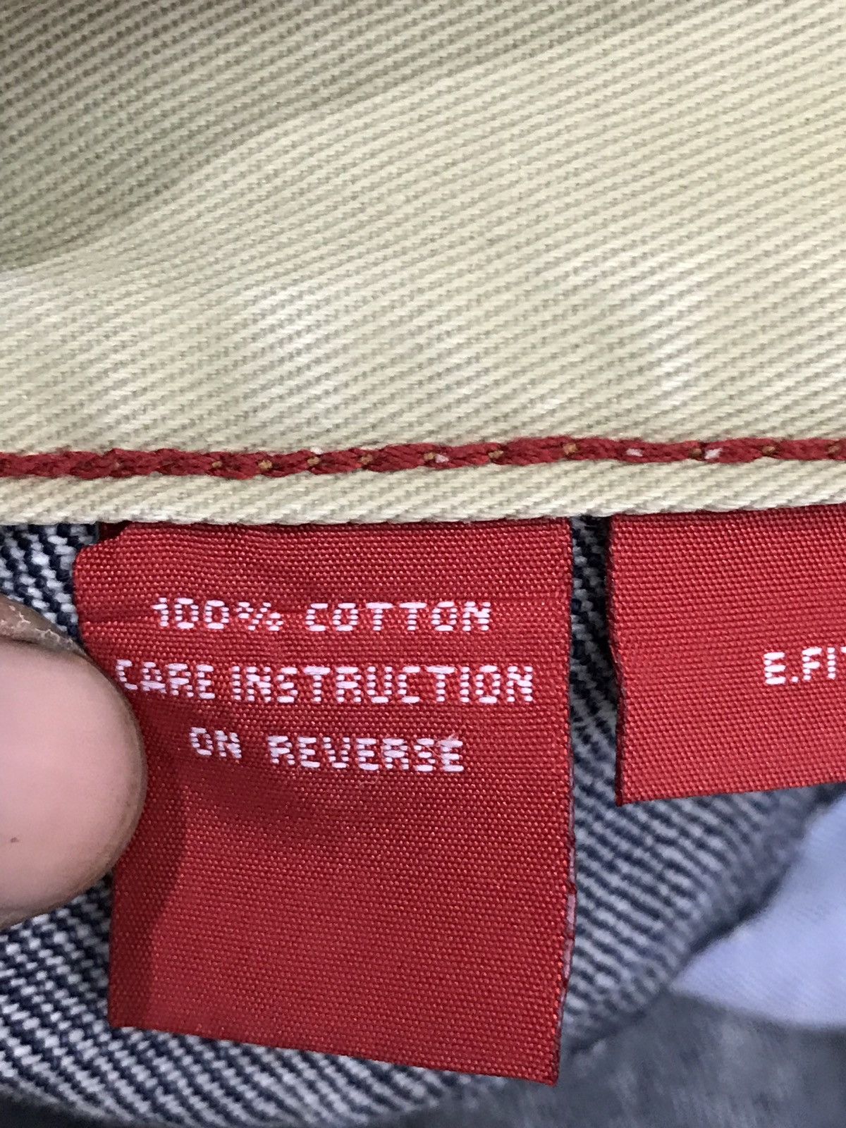Japanese Brand japanese brand Patch Work Hickory Striped Denim Jeans Size US 31 - 10 Thumbnail