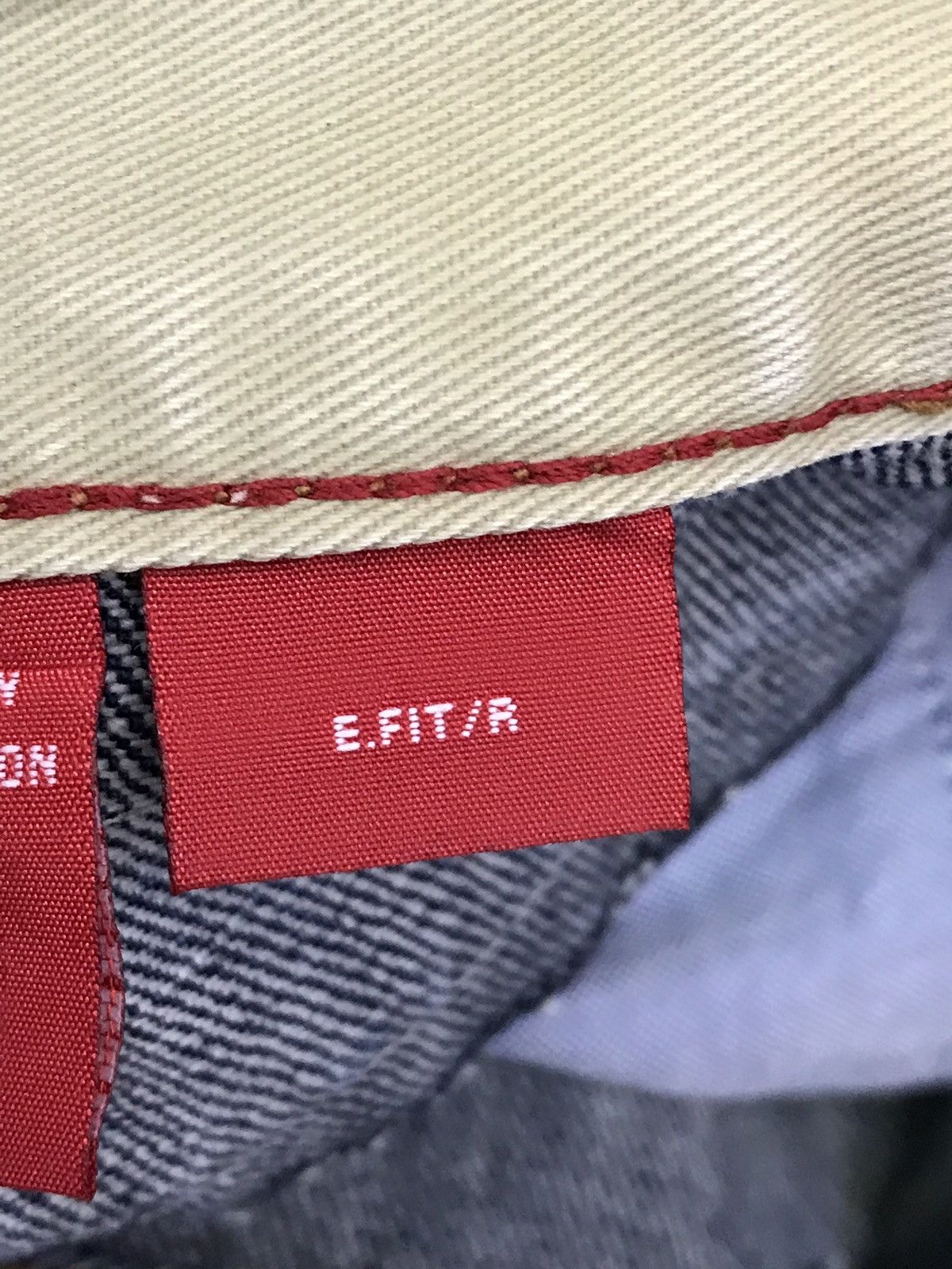 Japanese Brand japanese brand Patch Work Hickory Striped Denim Jeans Size US 31 - 11 Thumbnail