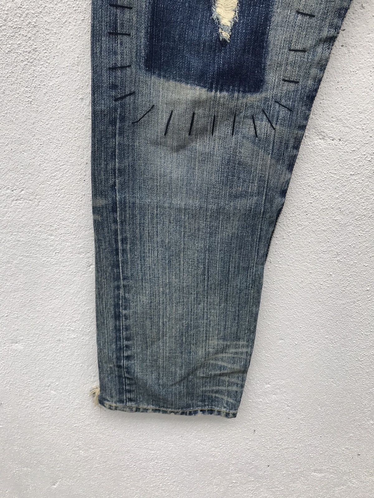 Japanese Brand Japanese Brand Patch Work Denim Jeans Size US 32 / EU 48 - 6 Thumbnail