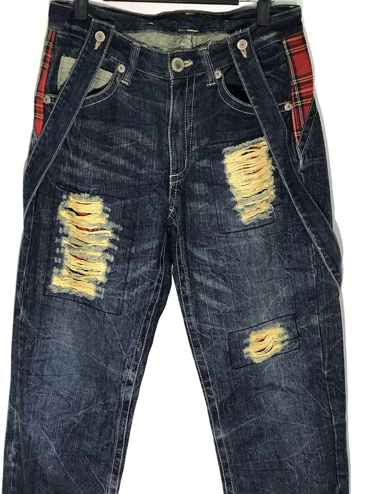 Japanese Brand Japanese Brand Distressed Denim Jeans Size US 30 / EU 46 - 4 Thumbnail