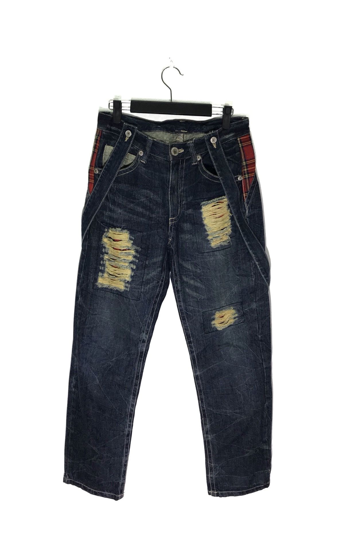 Japanese Brand Japanese Brand Distressed Denim Jeans Size US 30 / EU 46 - 1 Thumbnail