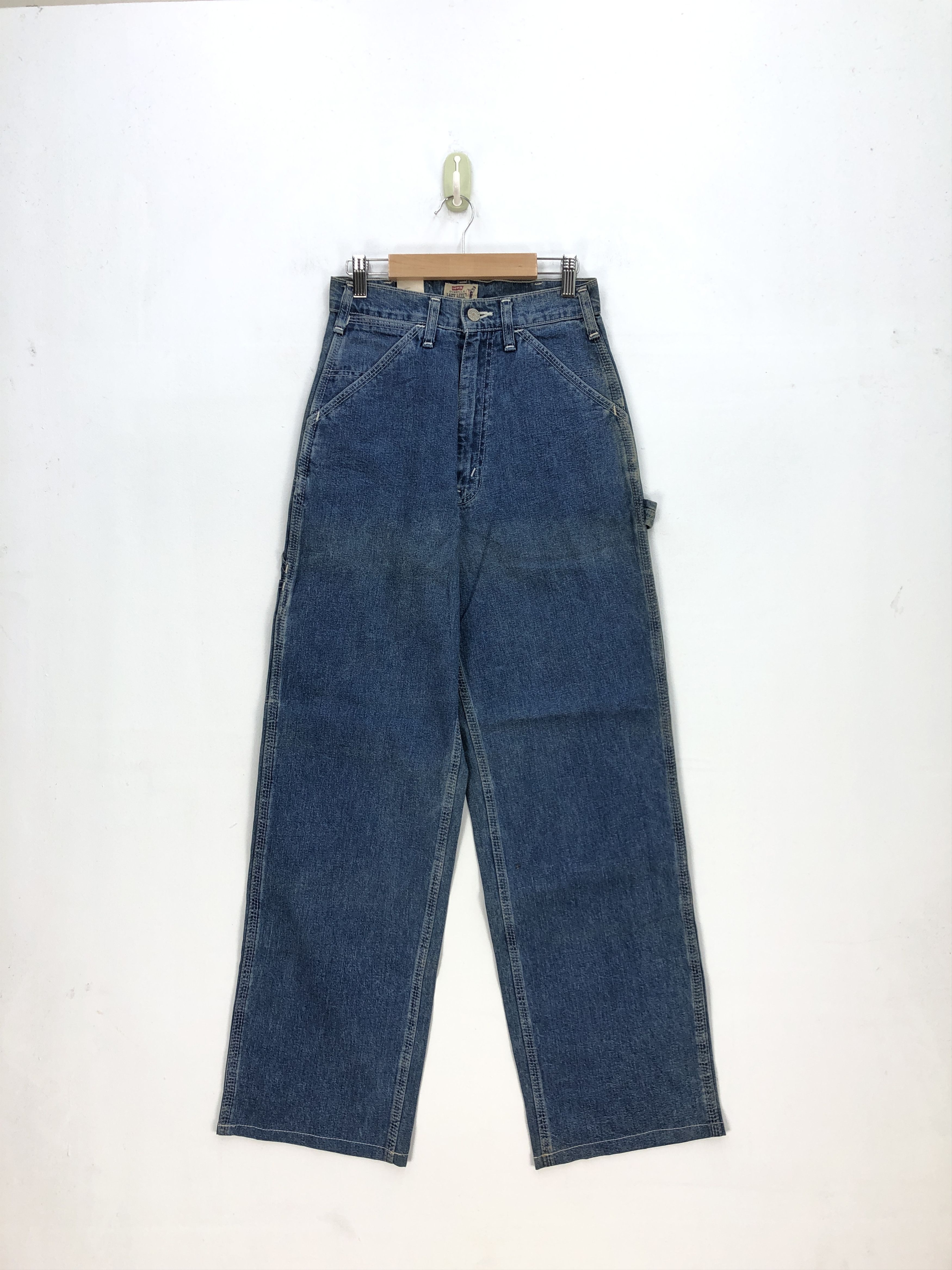 Levi's Vintage NWT Levis Baggy Jeans Lady Overalls Denim Carpenter Size 24" / US 00 / IT 34 - 2 Thumbnail