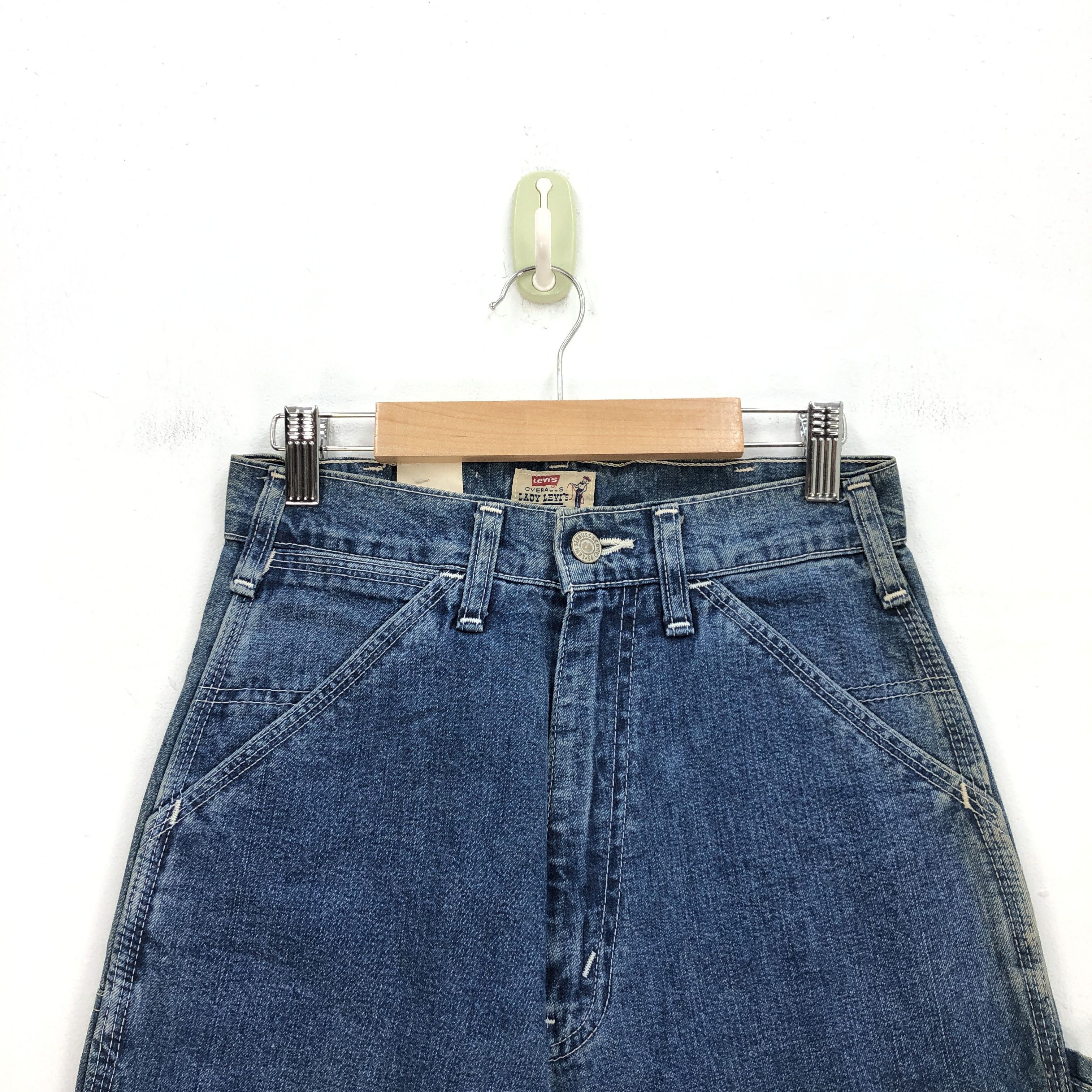 Levi's Vintage NWT Levis Baggy Jeans Lady Overalls Denim Carpenter Size 24" / US 00 / IT 34 - 4 Thumbnail