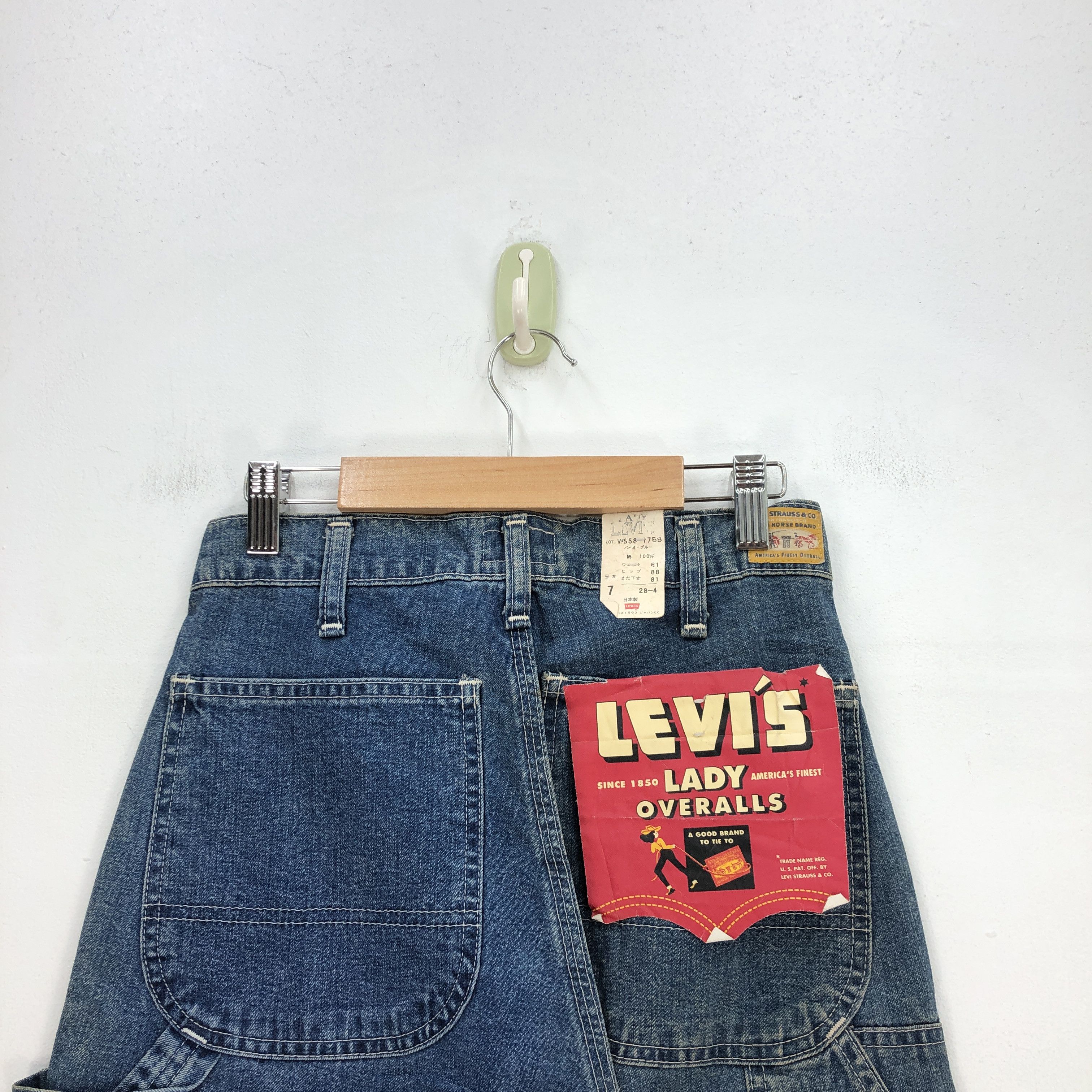 Levi's Vintage NWT Levis Baggy Jeans Lady Overalls Denim Carpenter Size 24" / US 00 / IT 34 - 3 Thumbnail