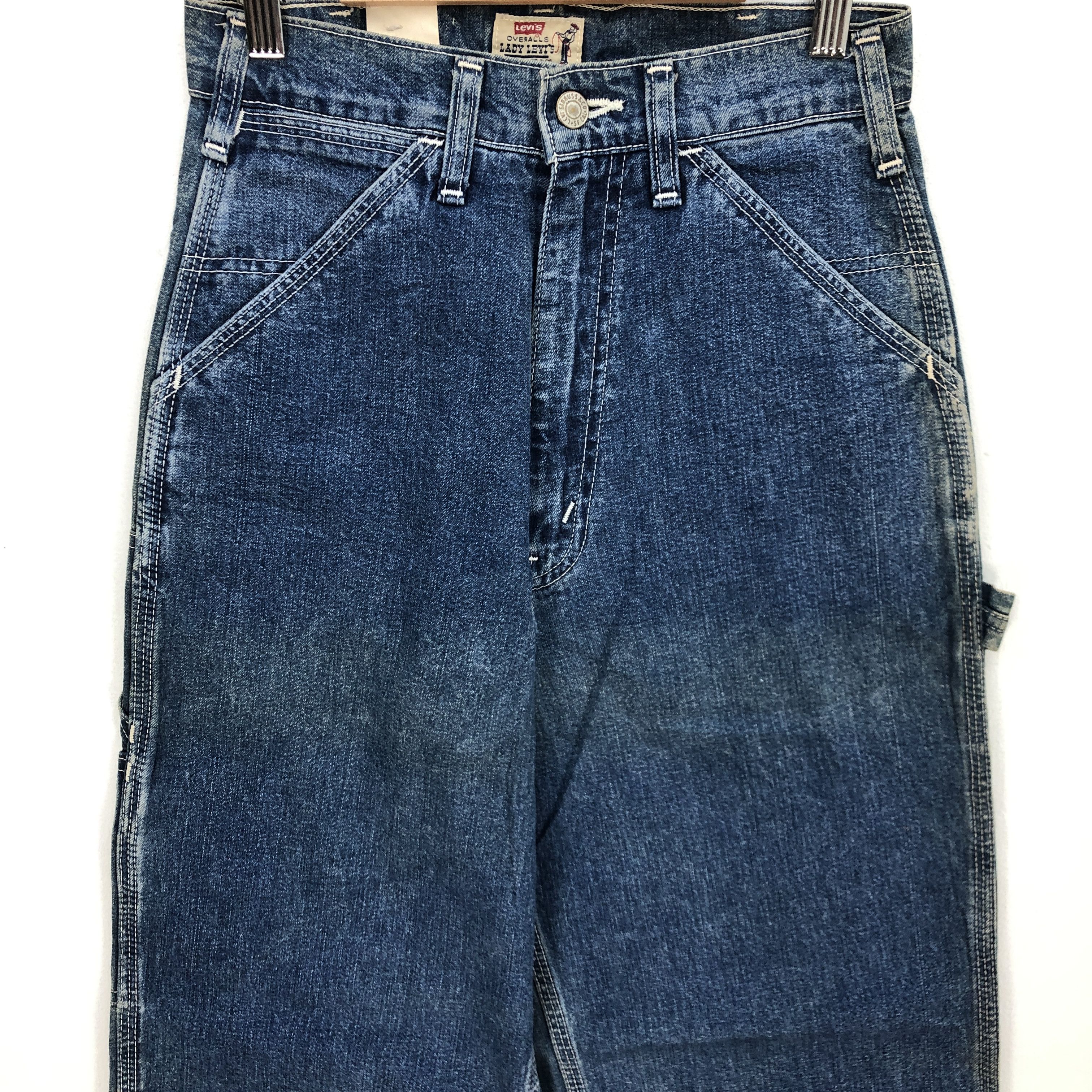 Levi's Vintage NWT Levis Baggy Jeans Lady Overalls Denim Carpenter Size 24" / US 00 / IT 34 - 6 Thumbnail