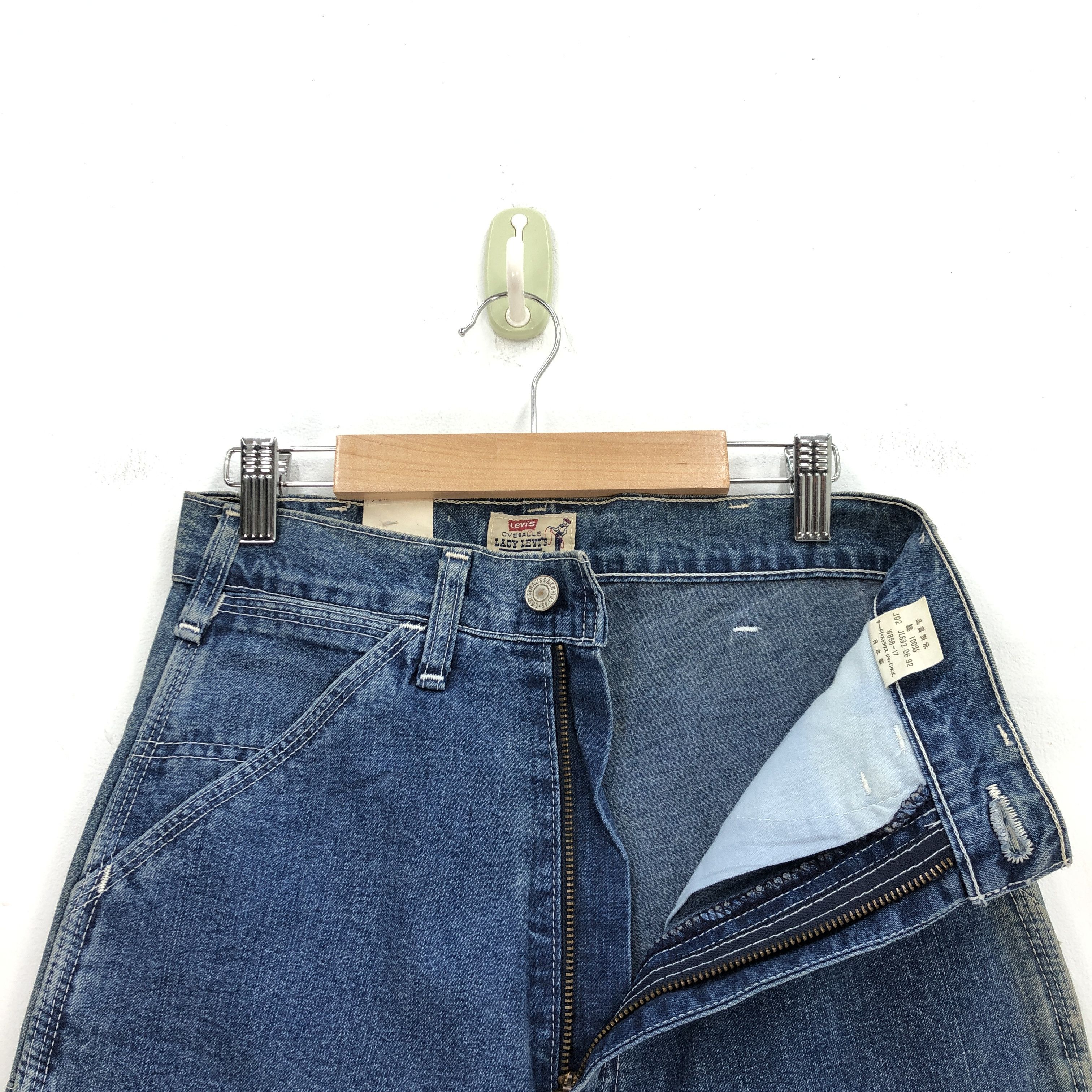 Levi's Vintage NWT Levis Baggy Jeans Lady Overalls Denim Carpenter Size 24" / US 00 / IT 34 - 7 Thumbnail