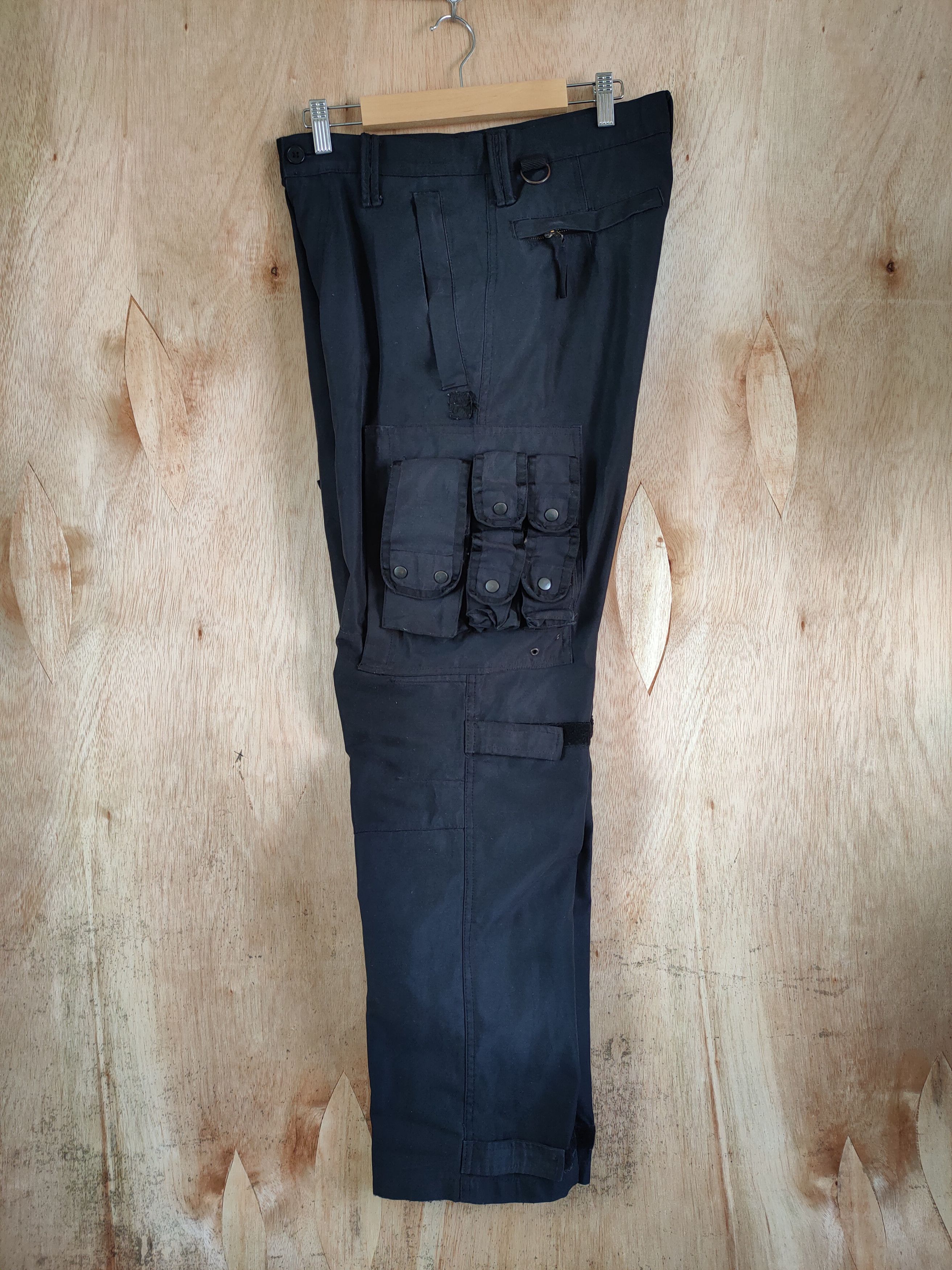 Japanese Brand P.D.W BONDAGE / PARACHUTE BAGGY CARGO PANTS/ MULTIPOCKET Size US 31 - 4 Thumbnail