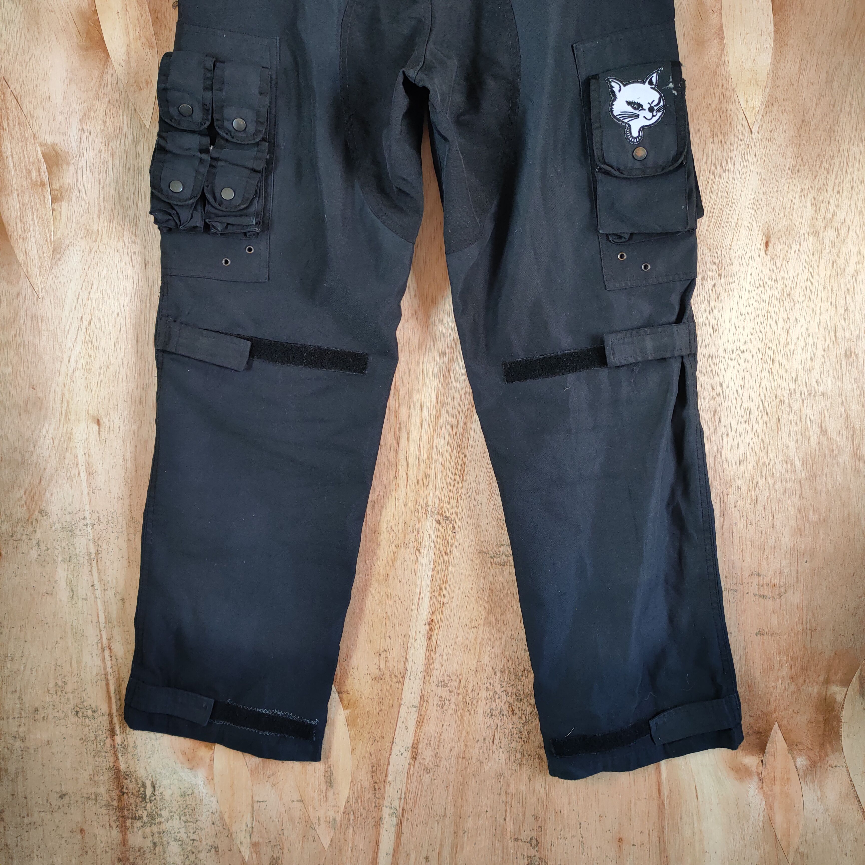 Japanese Brand P.D.W BONDAGE / PARACHUTE BAGGY CARGO PANTS/ MULTIPOCKET Size US 31 - 11 Thumbnail