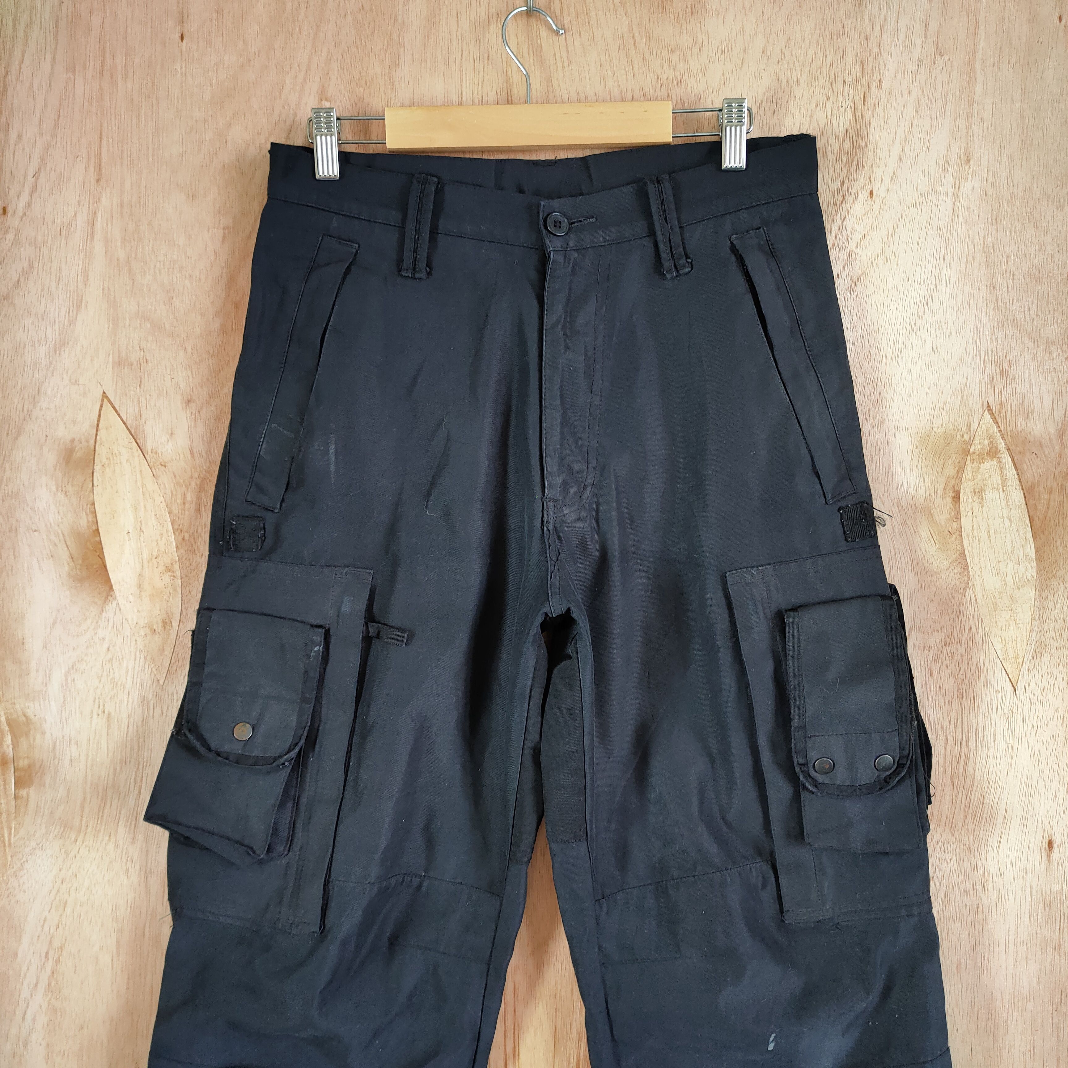 Japanese Brand P.D.W BONDAGE / PARACHUTE BAGGY CARGO PANTS/ MULTIPOCKET Size US 31 - 8 Thumbnail