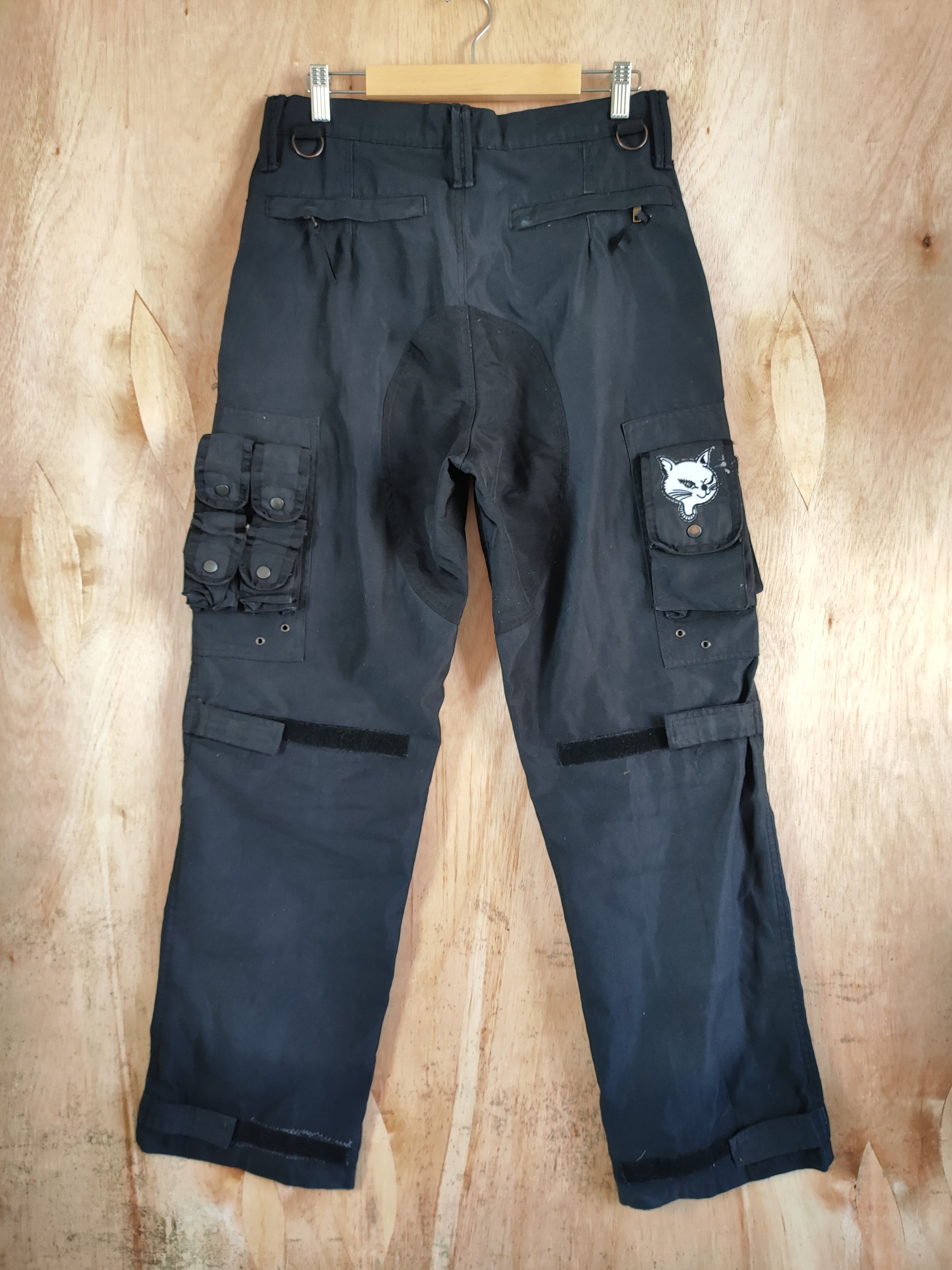 Japanese Brand P.D.W BONDAGE / PARACHUTE BAGGY CARGO PANTS/ MULTIPOCKET Size US 31 - 7 Thumbnail