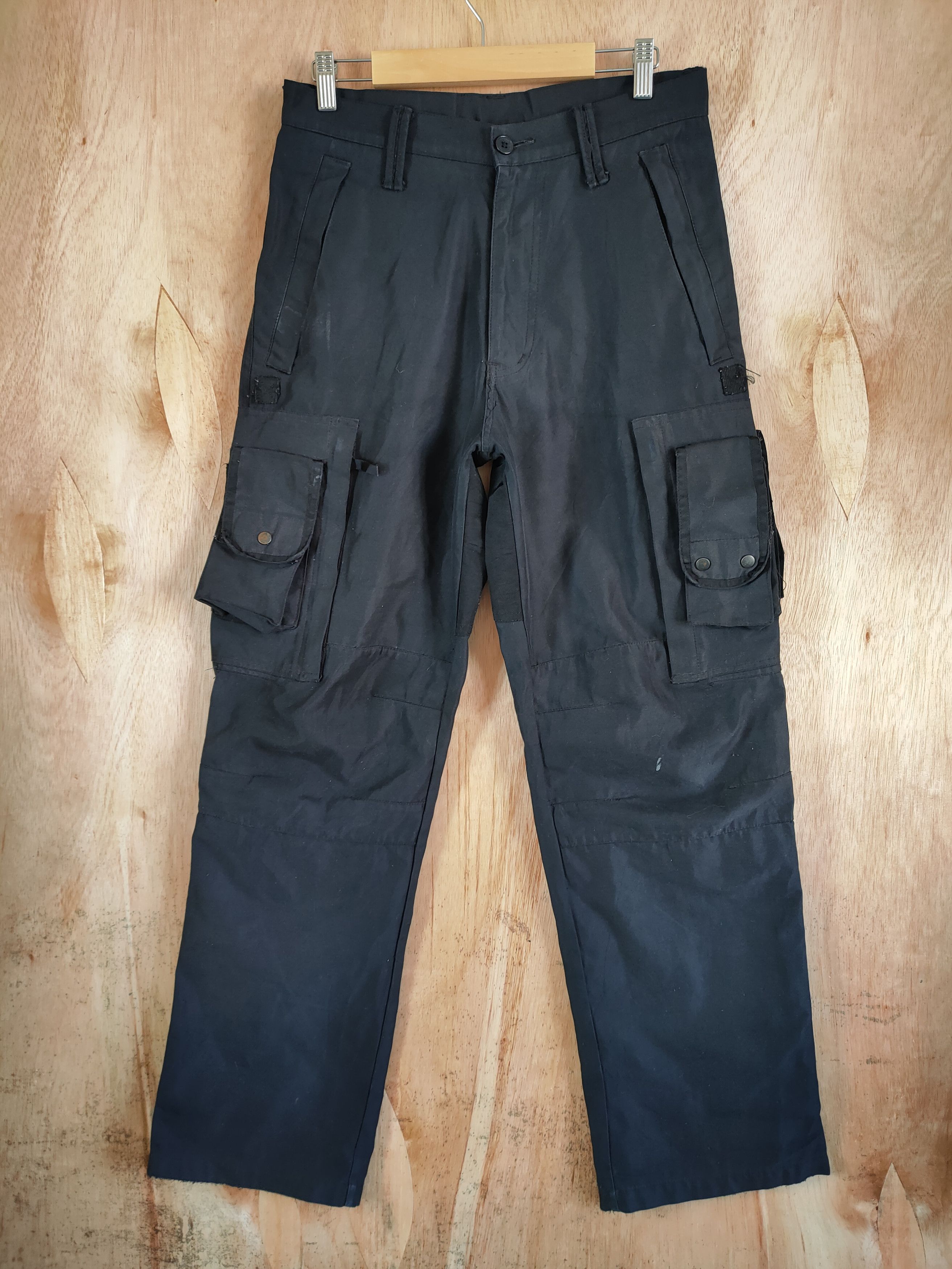 Japanese Brand P.D.W BONDAGE / PARACHUTE BAGGY CARGO PANTS/ MULTIPOCKET Size US 31 - 6 Thumbnail