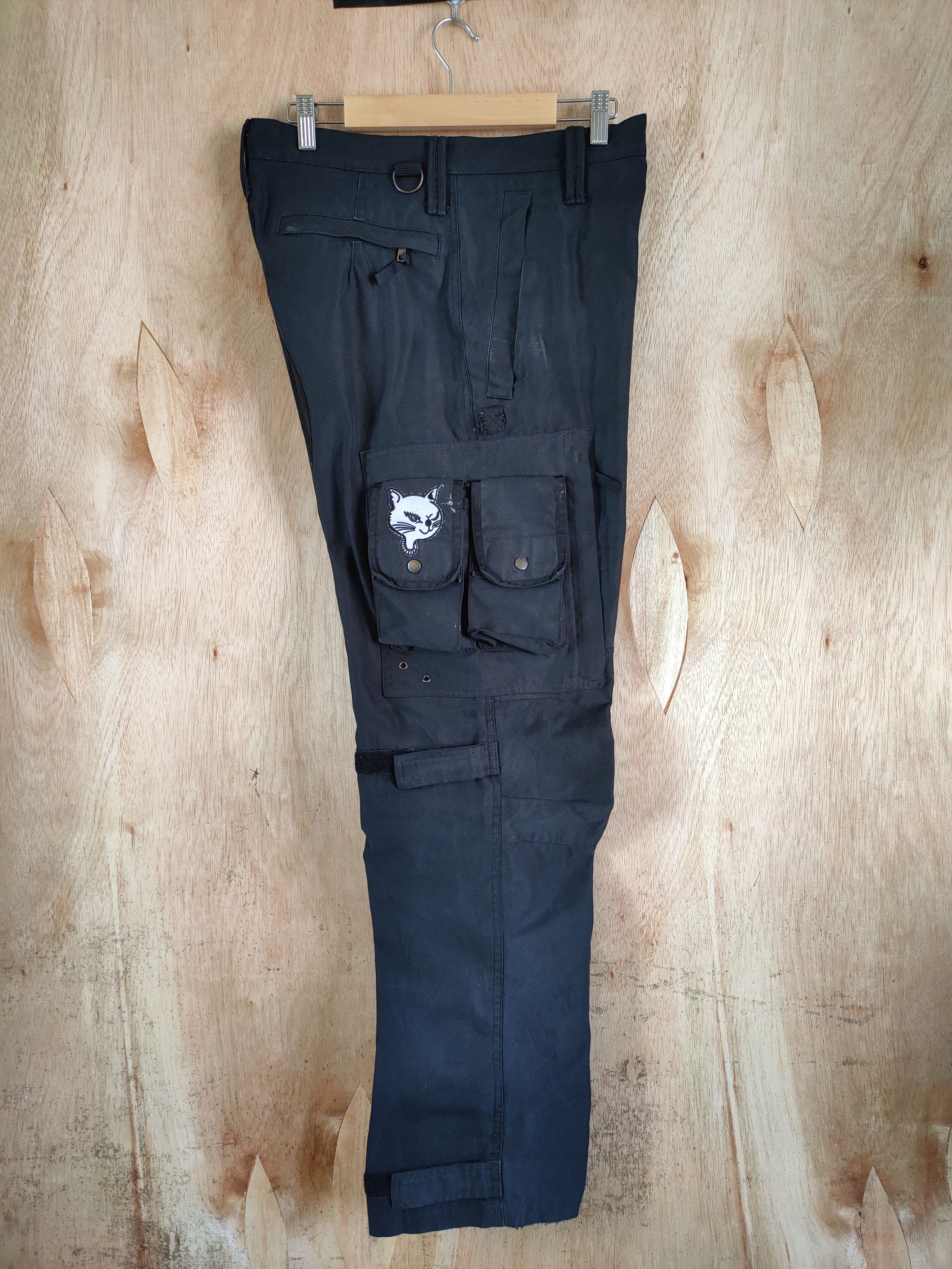 Japanese Brand P.D.W BONDAGE / PARACHUTE BAGGY CARGO PANTS/ MULTIPOCKET Size US 31 - 3 Thumbnail
