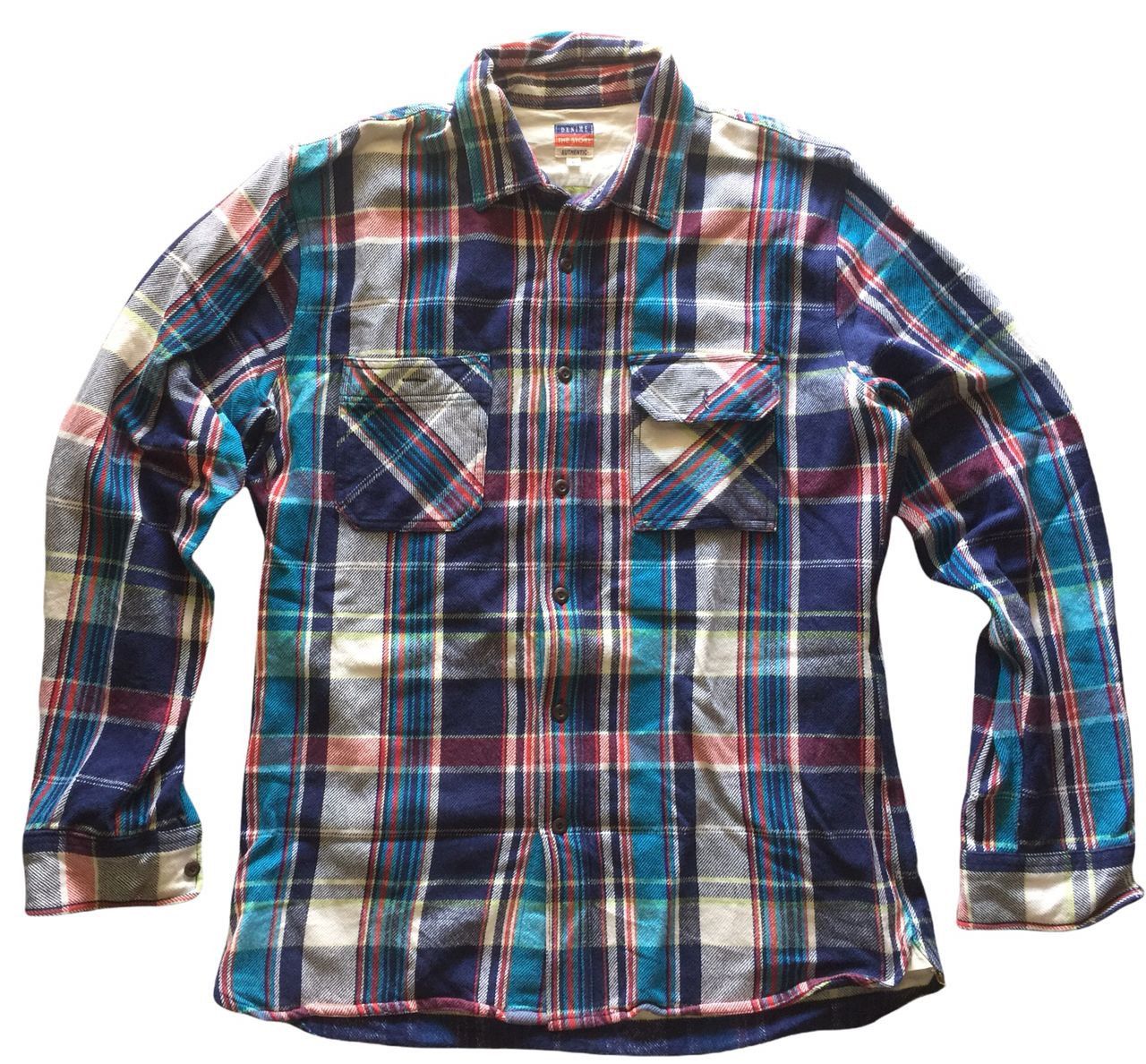Denime Denime - Hard Cotton Flannel Shirt Size US L / EU 52-54 / 3 - 4 Thumbnail