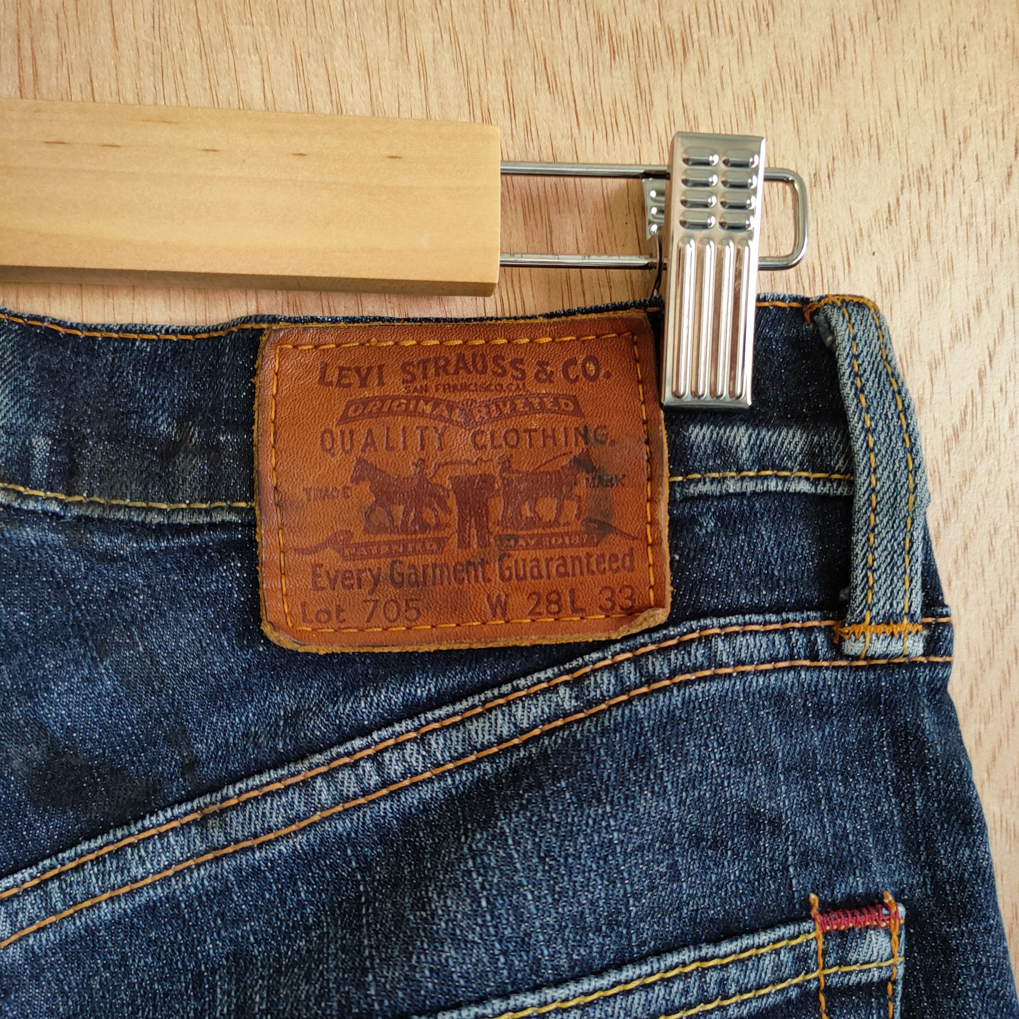 Levi's × Levi's Vintage Clothing LEVI'S JEANS DENIM /DISTRESSED KNEE Size US 28 / EU 44 - 9 Thumbnail